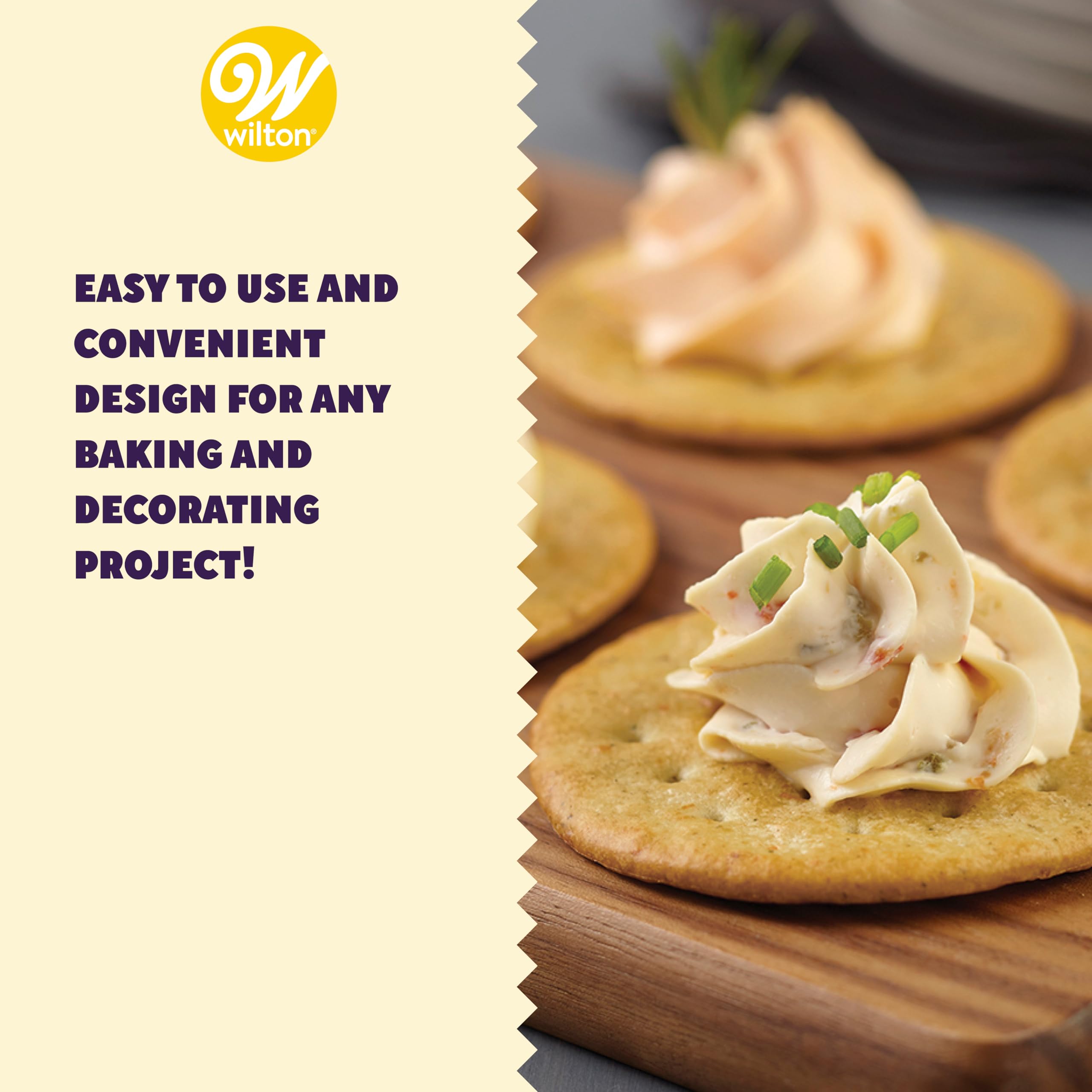 Wilton Dessert Decorator Pro Cake Decorating Tool, Stainless Steel Frosting Piping Kit, Cake and Cupcake Icing Decorating, Deviled Egg Piping Tool (Silver)