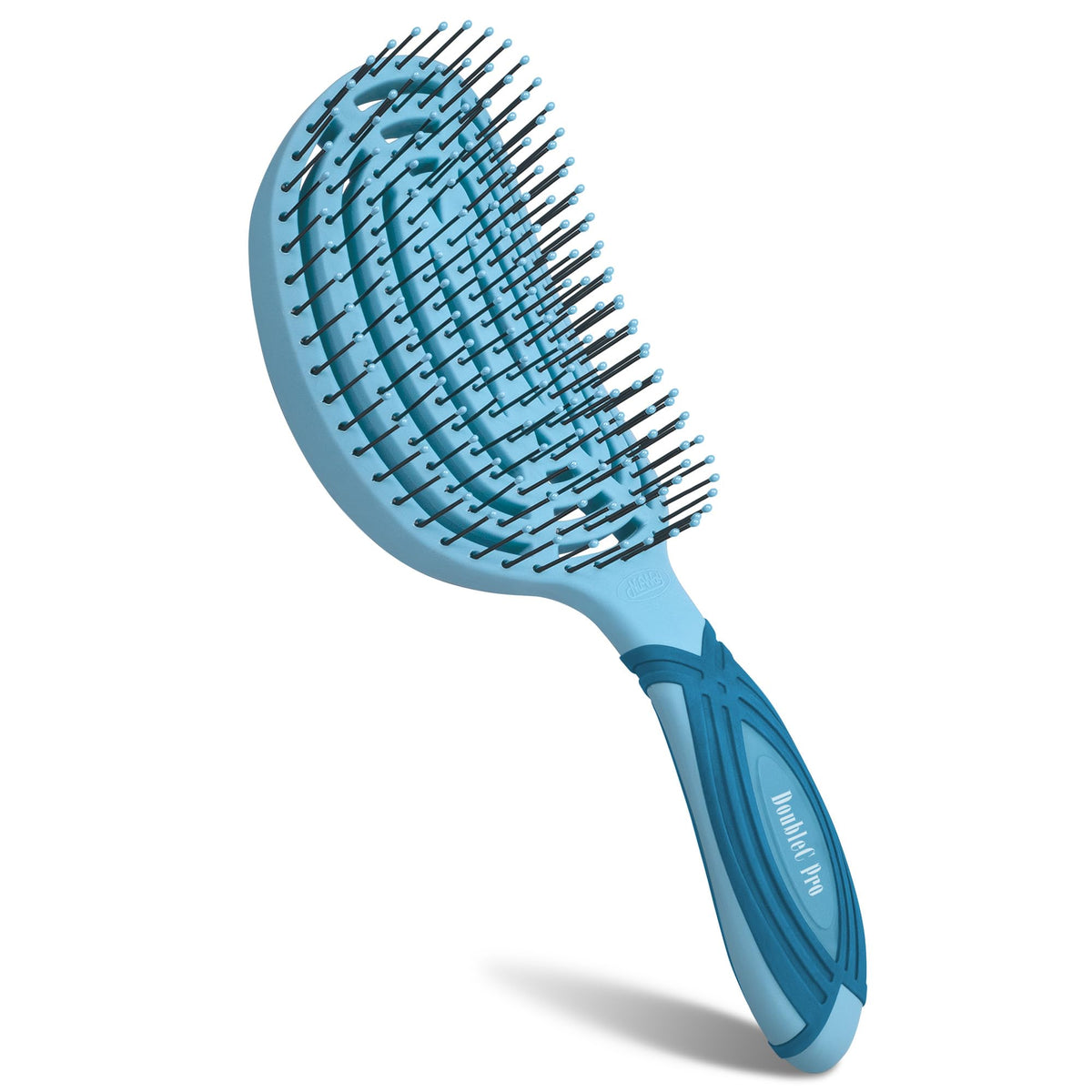 NuWay 4HAIR® DoubleC PRO® U.S. Patented Double Curved Detangling Brush is Hair Dryer Safe (Sea Foam)