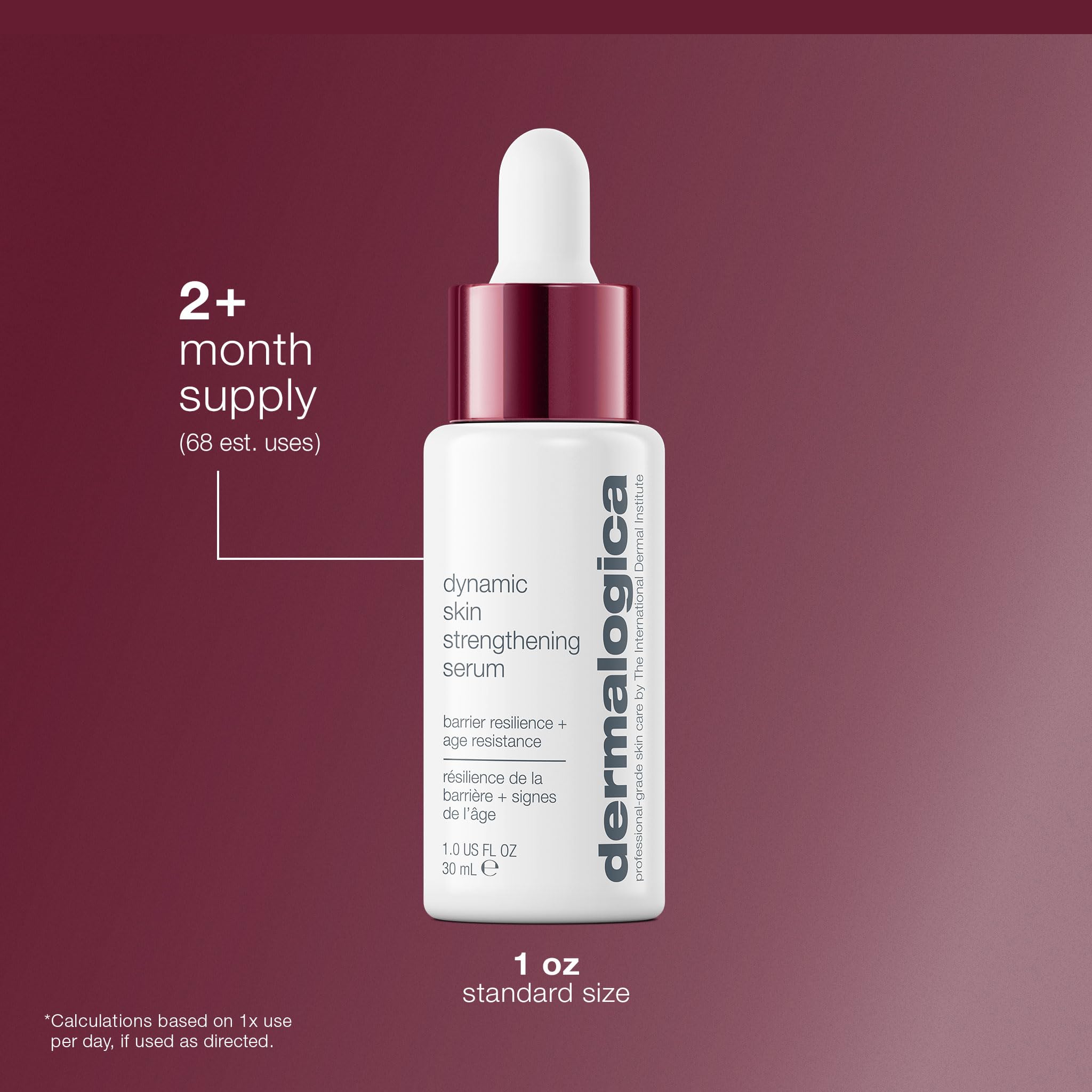 Dermalogica Dynamic Skin Strengthening Serum, Anti Aging Face Serum - Strengthens and Hydrates Skin Barrier, 1 fl oz