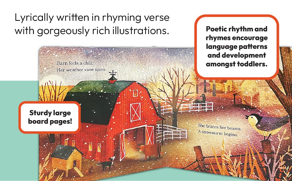 Barn in Winter: Safe and Warm on the Farm - A Beautiful Story of Togetherness, Safety and Love (Barn Seasonal Series)
