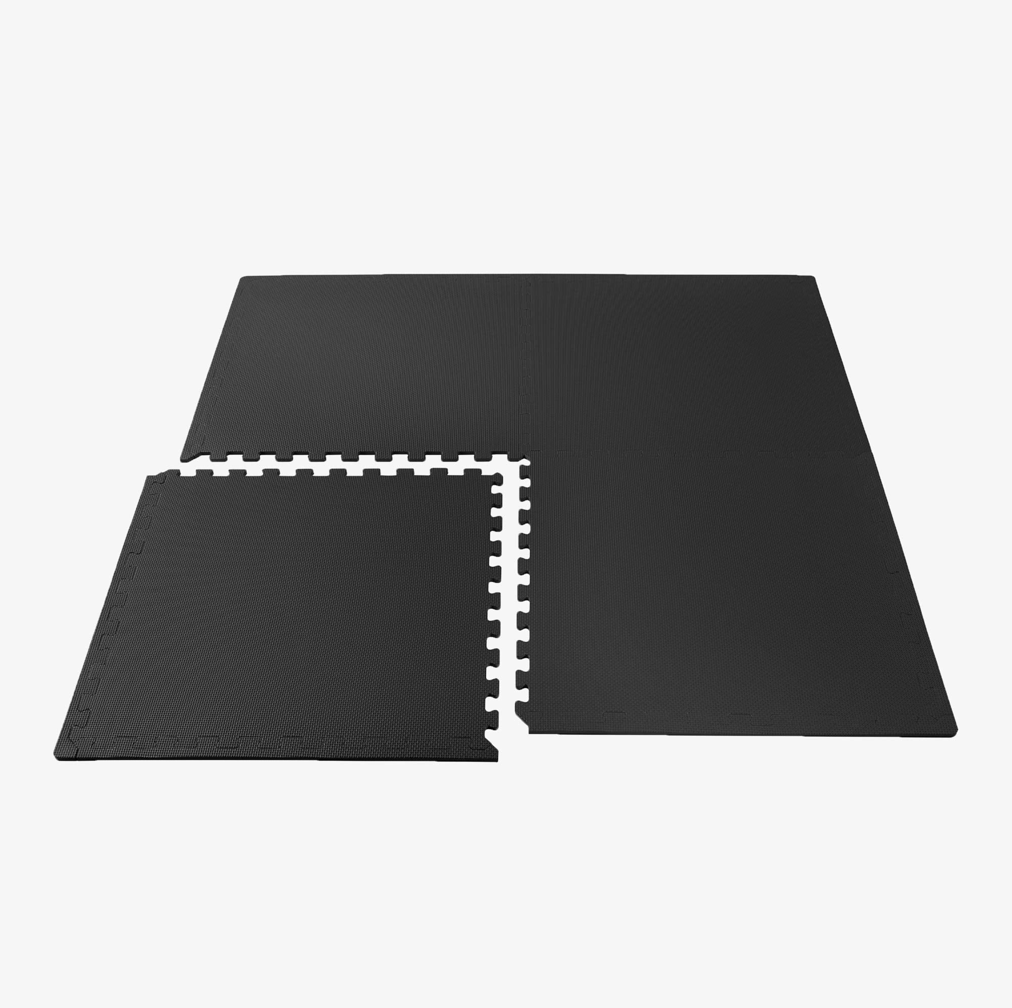 We Sell Mats 1/2 Inch Thickness Multipurpose EVA Foam Floor Tiles, Interlocking Floor Mat for Indoor Gym and Home Use, 24 in x 24 in, Black