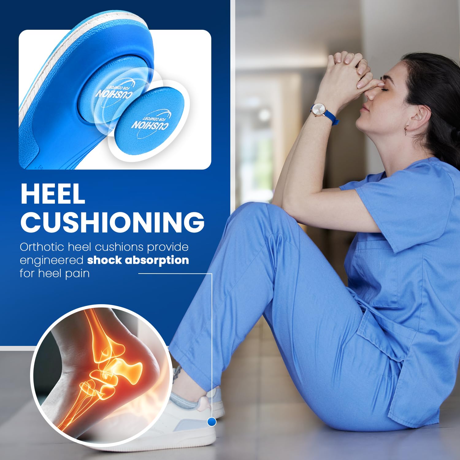 PCSsole Orthotic Insoles Pro (Gen 2 for Plantar Fasciitis Relief - 240+lbs Heavy Duty High Arch Support Inserts with Max Cushion & Comfort - Shoe Insert for Flat Feet, Heel Pain, Overpronation