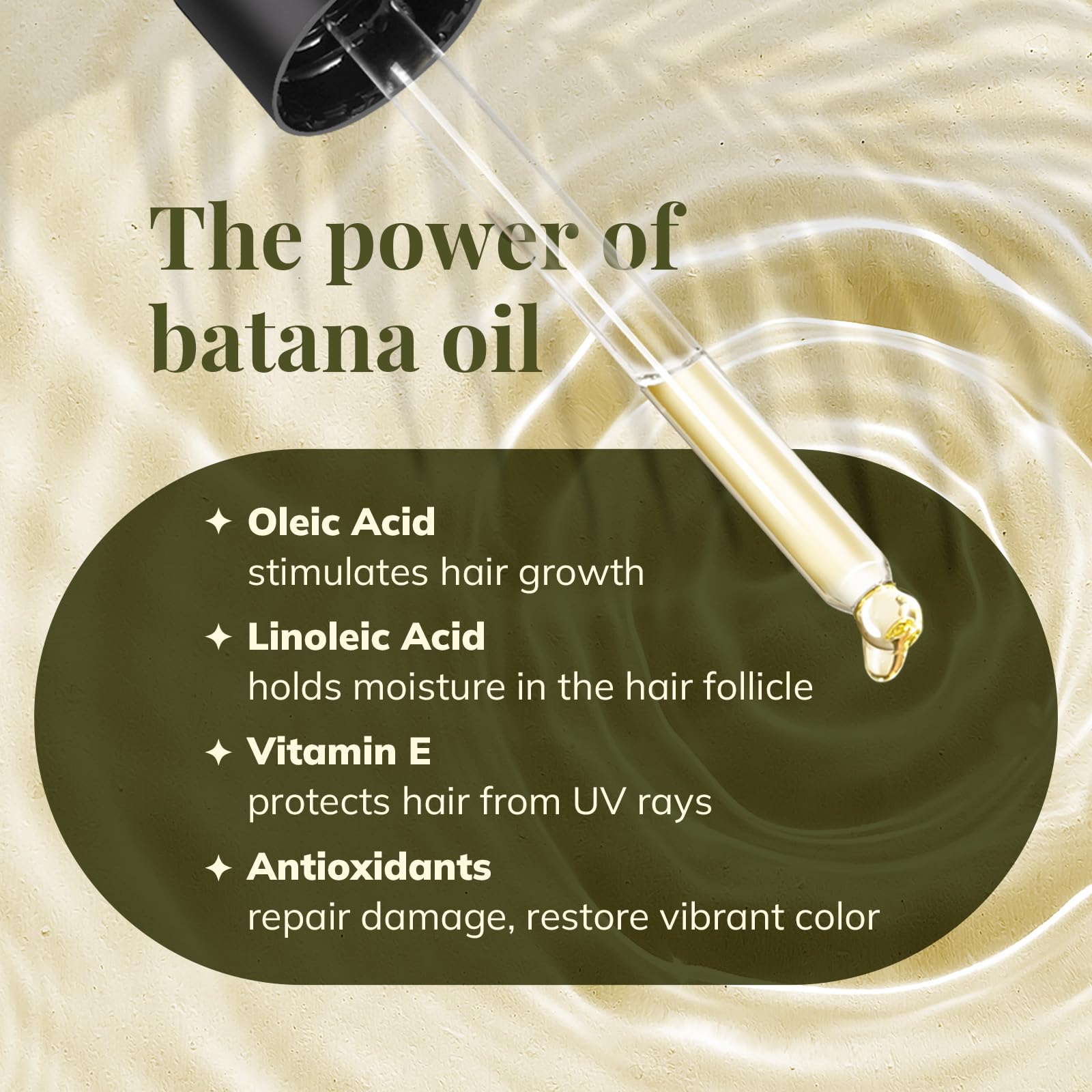 RootStim Raw Batana Oil for Hair Growth - 100% Pure & Natural Hair Growth Oil - Sourced from Honduras by Dr. Sebi Batana Oil for Hair Growth and Thickness for Women and Men