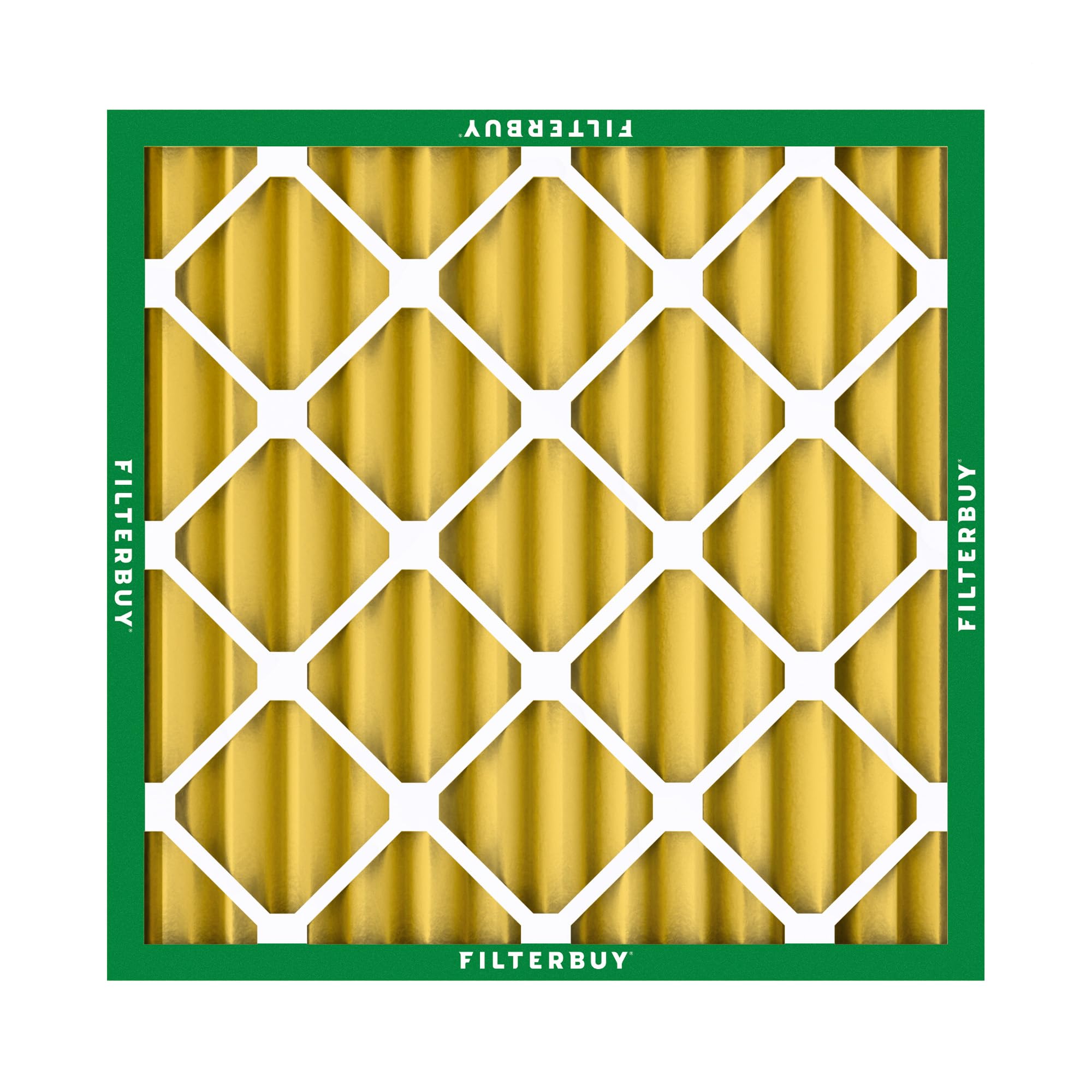 Filterbuy 20x20x2 Air Filter MERV 11 Allergen Defense (12-Pack), Pleated HVAC AC Furnace Air Filters Replacement (Actual Size: 19.50 x 19.50 x 1.75 Inches)
