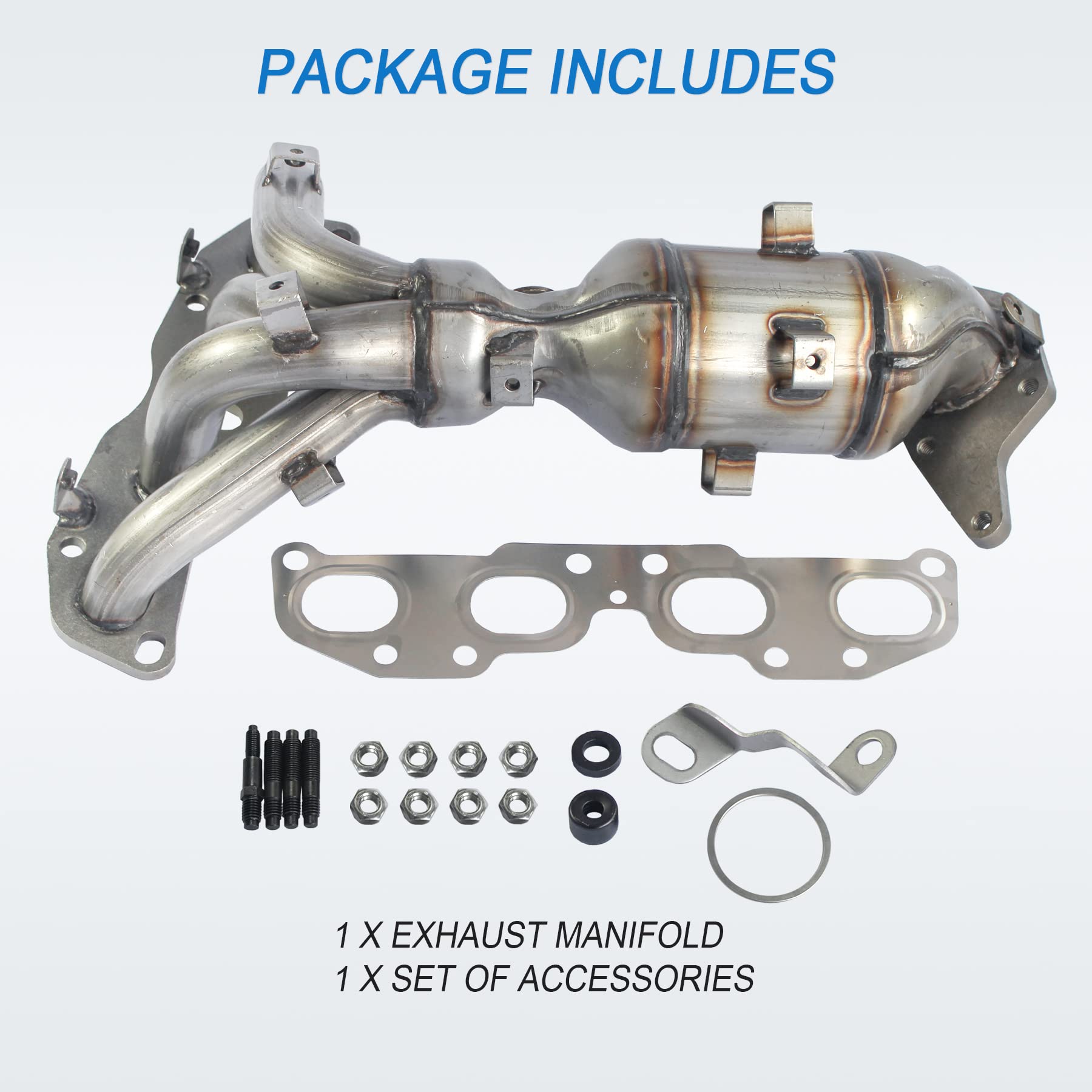 JDMSPEED New Exhaust Manifold with Gasket Replacement for Nissan Altima L4 2.5L 2007 2008 2009 2010 2011 2012 2013 Replaces 674-933 140E2-JA02E 140E2-ZX31E