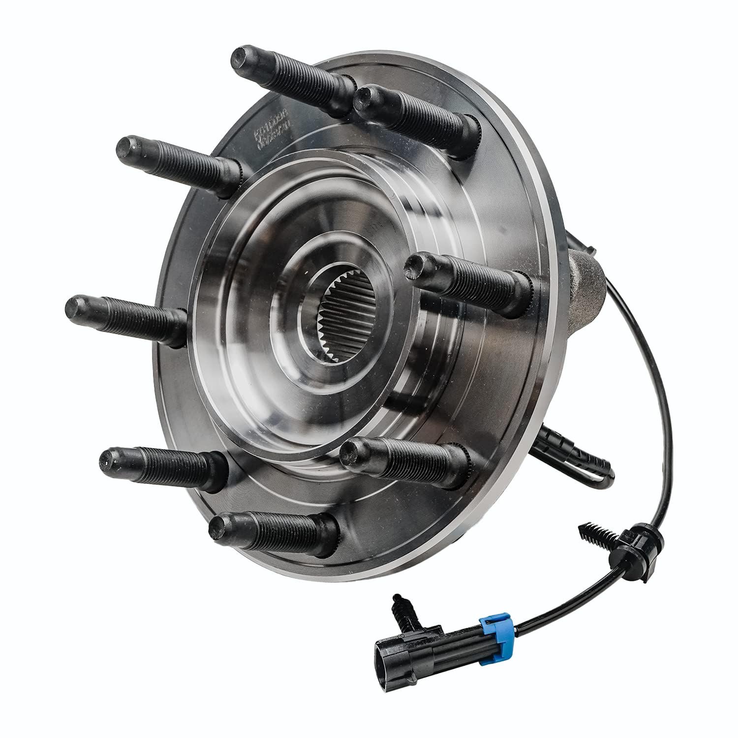 Detroit Axle - Front Wheel Bearing Hubs for Silverado Sierra 2500 3500 HD, Chevy GMC Suburban Yukon XL 2500 Hummer H2, Wheel Bearing and Hubs Assembly Set, Pair Hubs Replacement