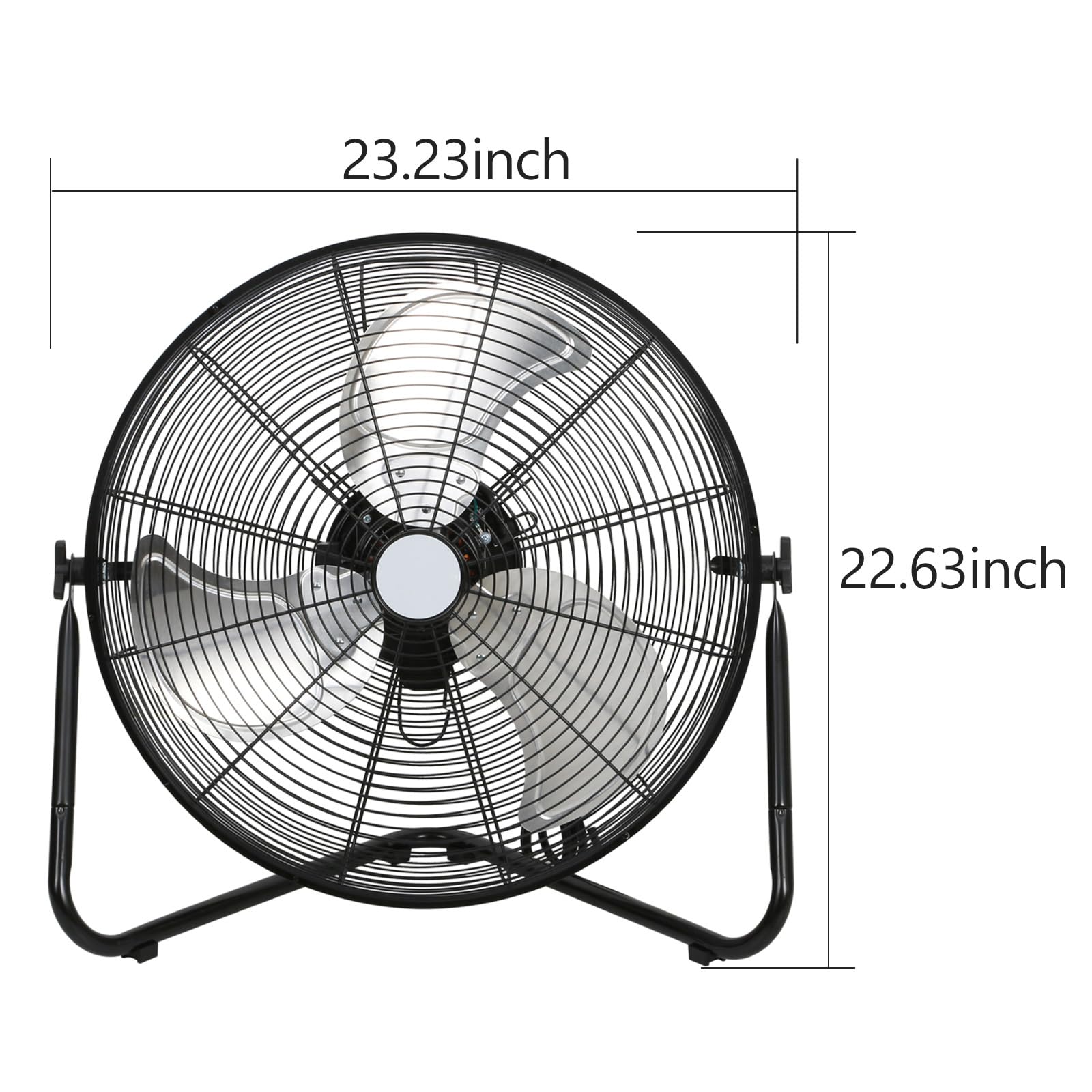 BILT HARD 4600 CFM 20" High Velocity Floor Fan, 3-Speed Heavy Duty Metal Fan with Wall-Mounting System, Industrial Shop Fan for Commercial, Garage, and Greenhouse, 2 Pack