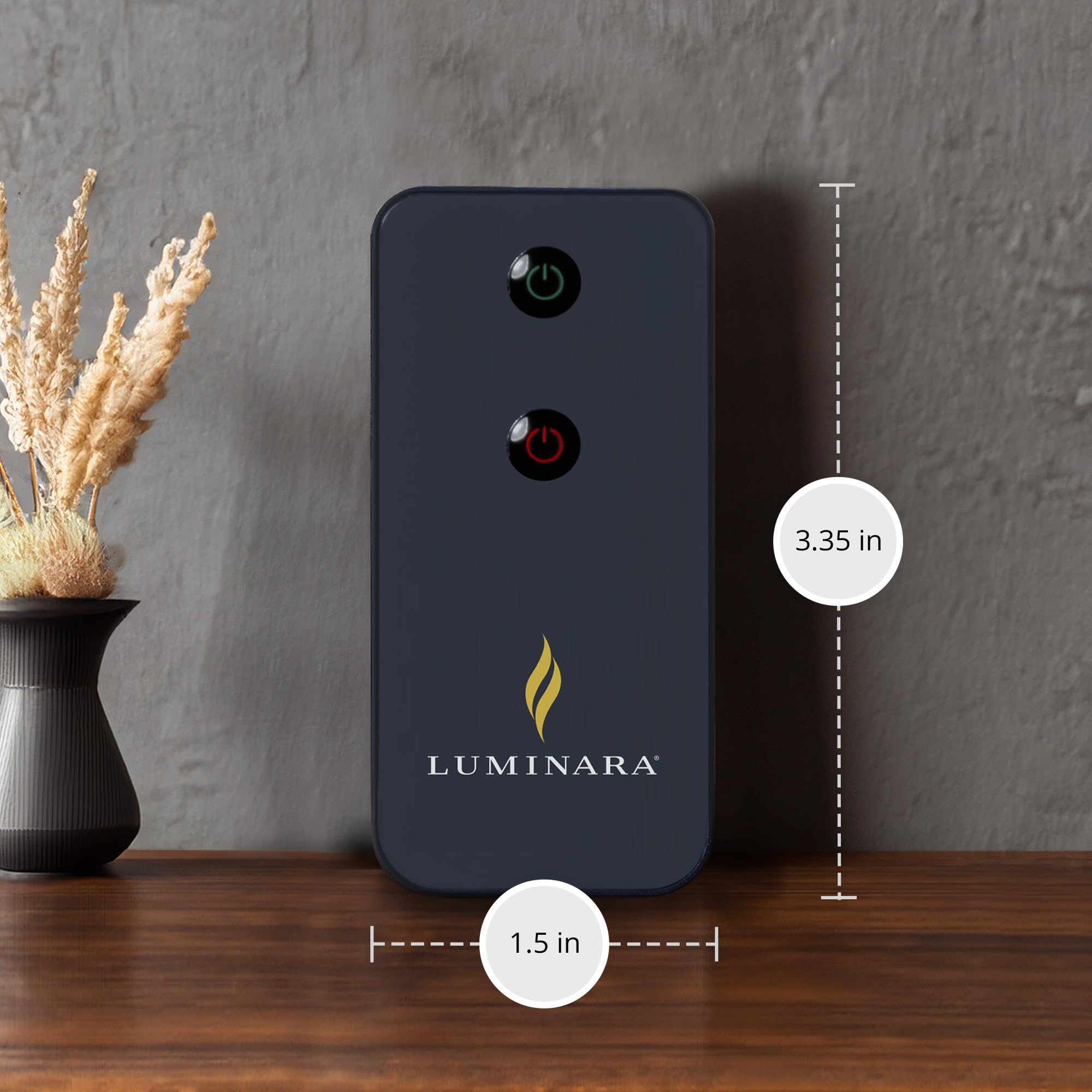 Luminara On-Off Remote for Remote Ready Real-Flame Effect LED Flameless Candles - Comes with Replaceable CR2025 Battery