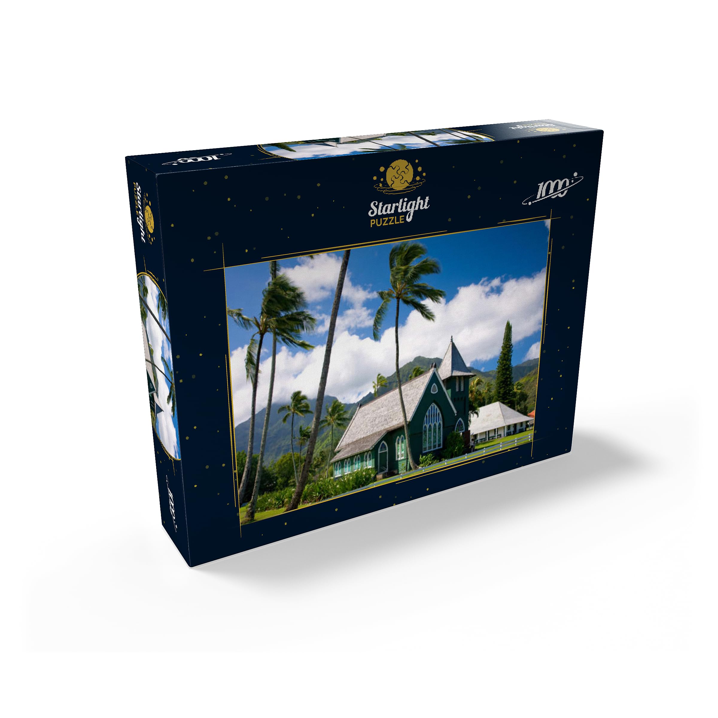 MyPuzzle Waioli Huiia Church, Hanalei, Kauai Island, Hawaii, USA - Premium 1000 Piece Jigsaw Puzzle for Adults