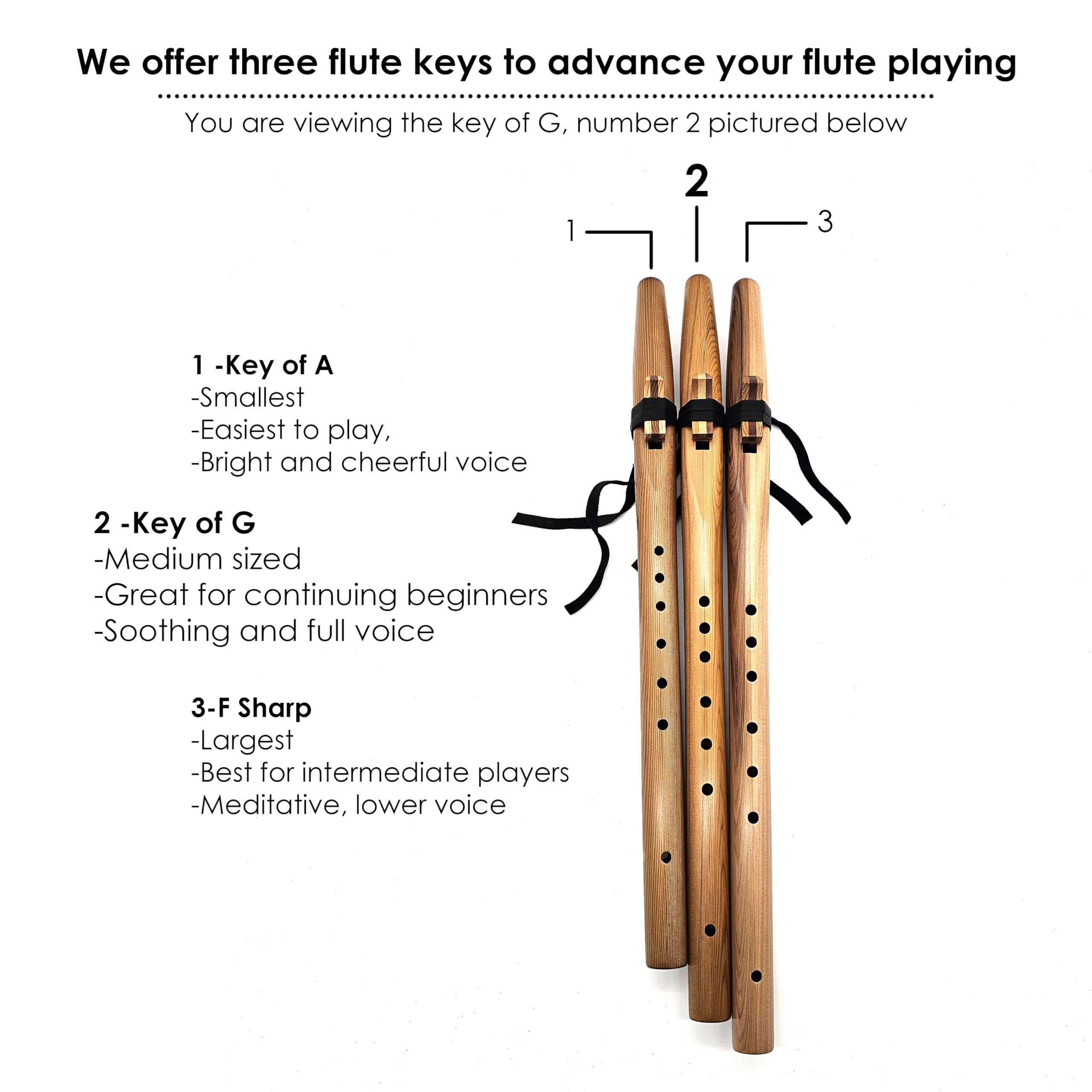Native American Style G Flute, Cedar Beginner Flute Package with Book by Stellar Flutes. Stellar Basic G Flute (Flute Bag Not Included)