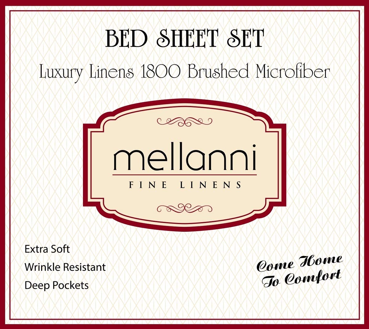 Mellanni Bed Sheet Set - Brushed Microfiber Bedding - Wrinkle, Fade, Stain Resistant - 4 Piece (King, White, 10-Pack)