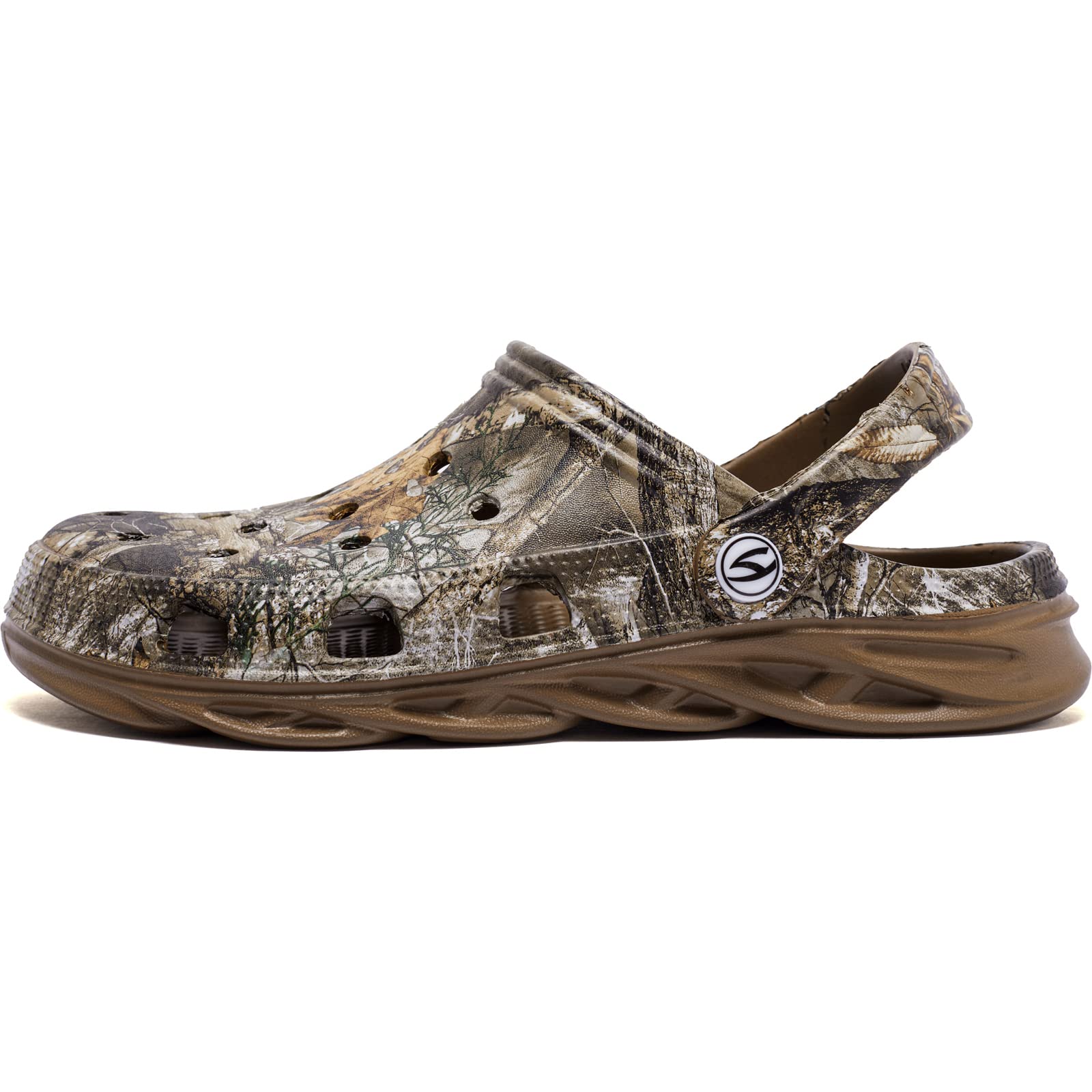 HOBIBEAR Unisex Garden Clogs Shoes Slippers Sandals for Women and Men Walnut,Women 11/Men 9.5