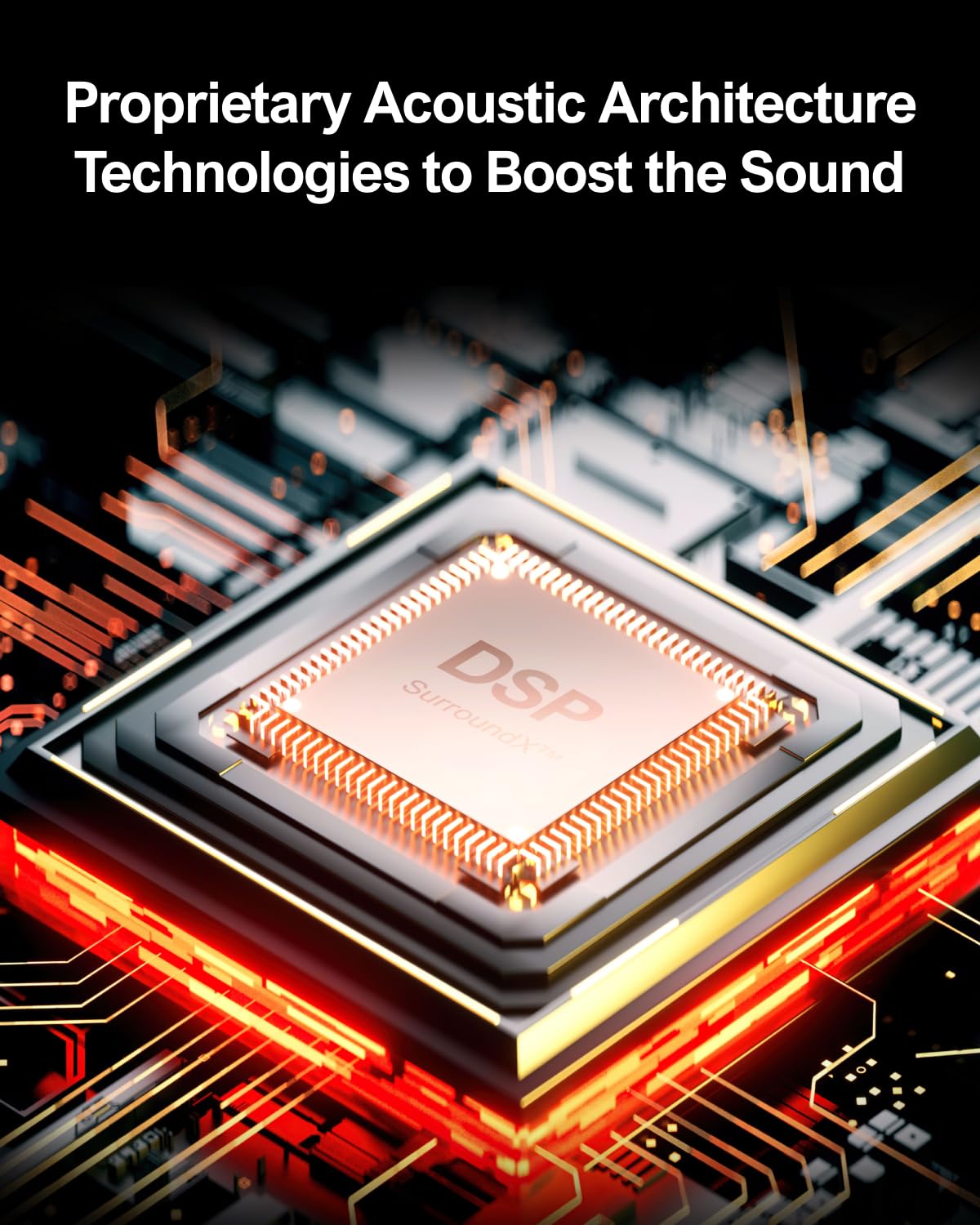 ULTIMEA 5.1 Virtual Surround Sound Bar, 320W Peak Power, Surround Sound System Home Theater Sound Bar for Smart TV with Adjustable Surround Speakers and Subwoofer, HDMI ARC TV Soundbar, Poseidon D50