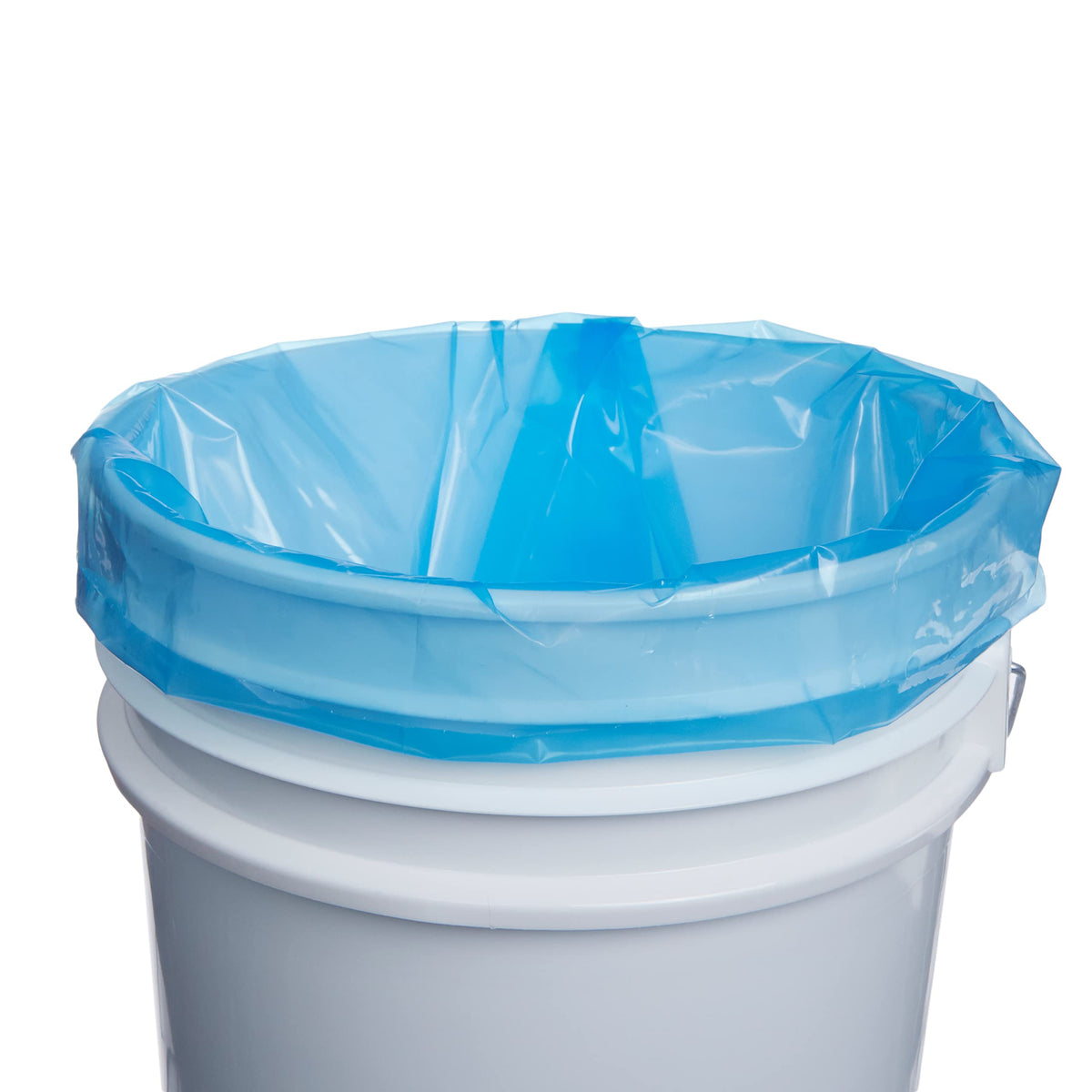 Hudson Exchange-MOD158817 LDPE 5 Gallon Bucket Liner, Food Grade, 20" W x 30" L, 3 Mil, Blue, Roll of 200