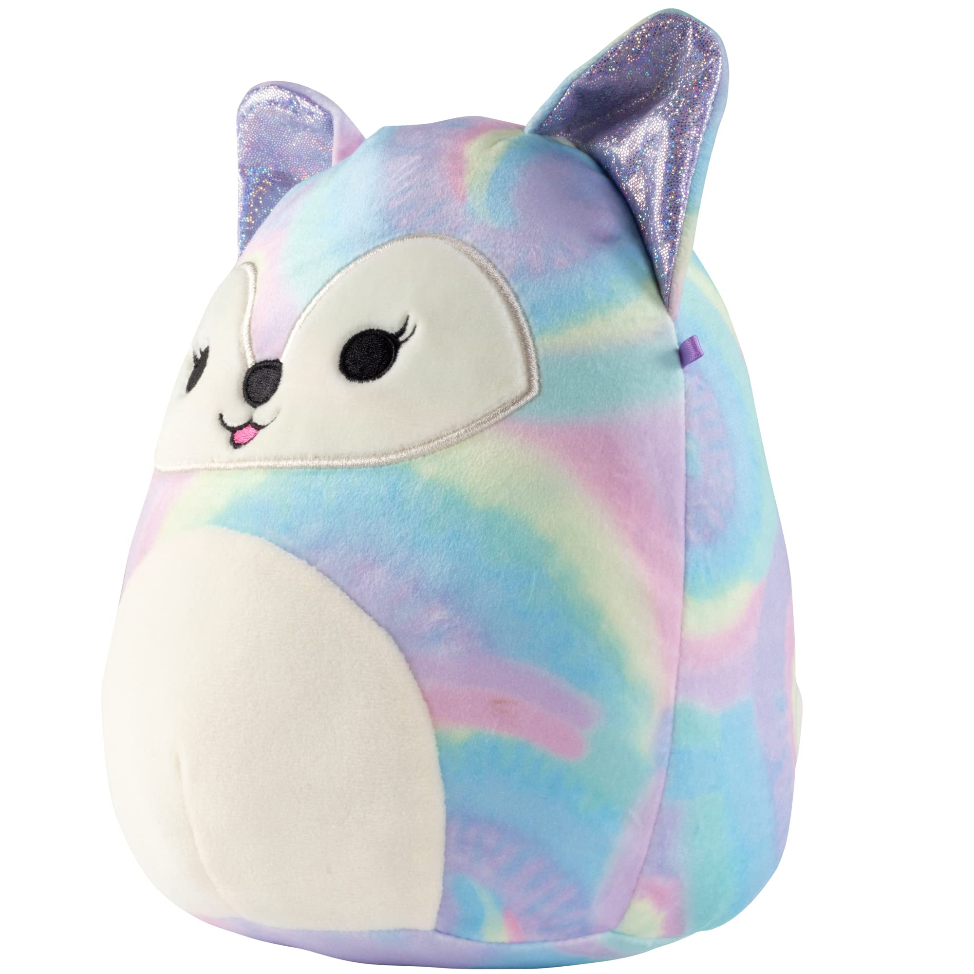 Squishmallows Original 8-Inch Felexine The Rainbow Fox - Official Jazwares Plush - Collectible Soft Squishy Fox Stuffed Animal Toy - Add to Your Squad - Gift for Kids, Girls & Boys