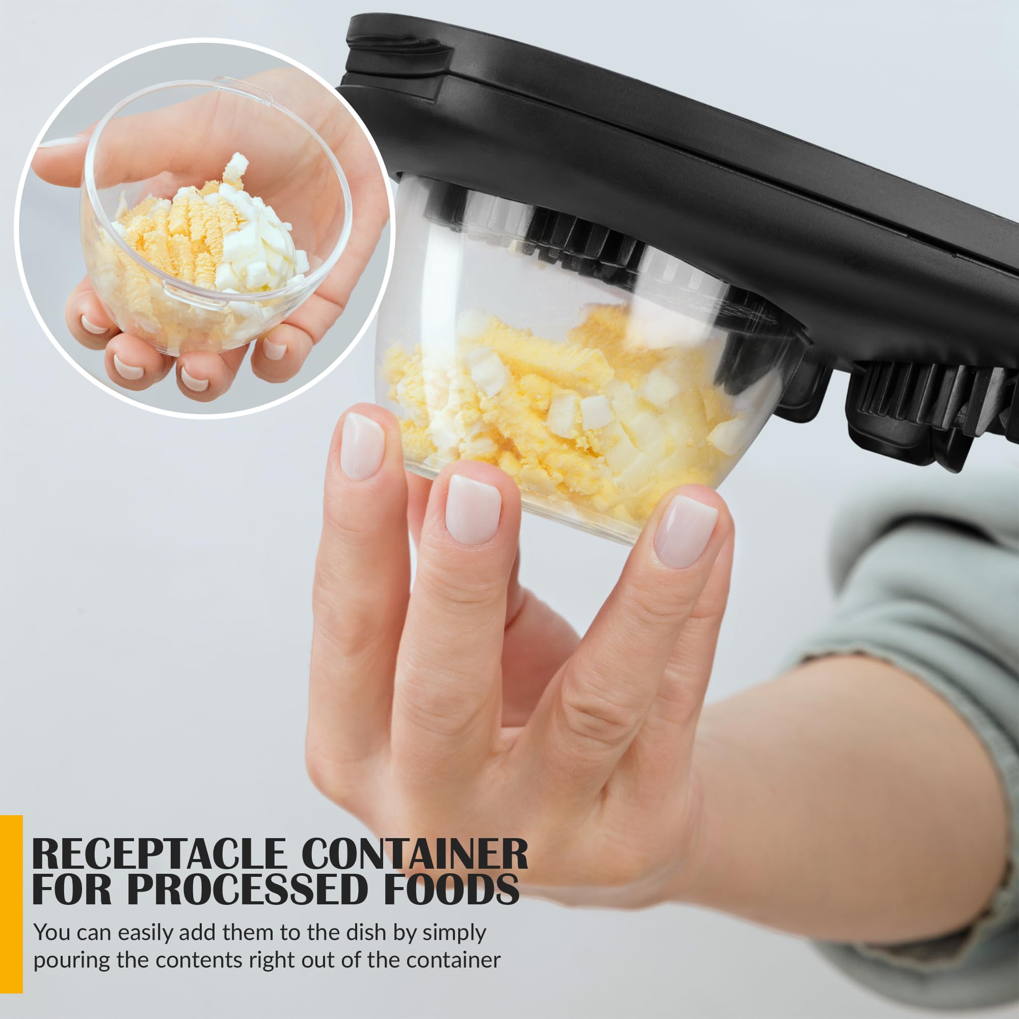 CraftyCrocodile Egg Slicer for Hard Boiled Eggs - 3 Slice Modes, Black and Clear Plastic Placemats Set of 4 - Table Protector, Bundle