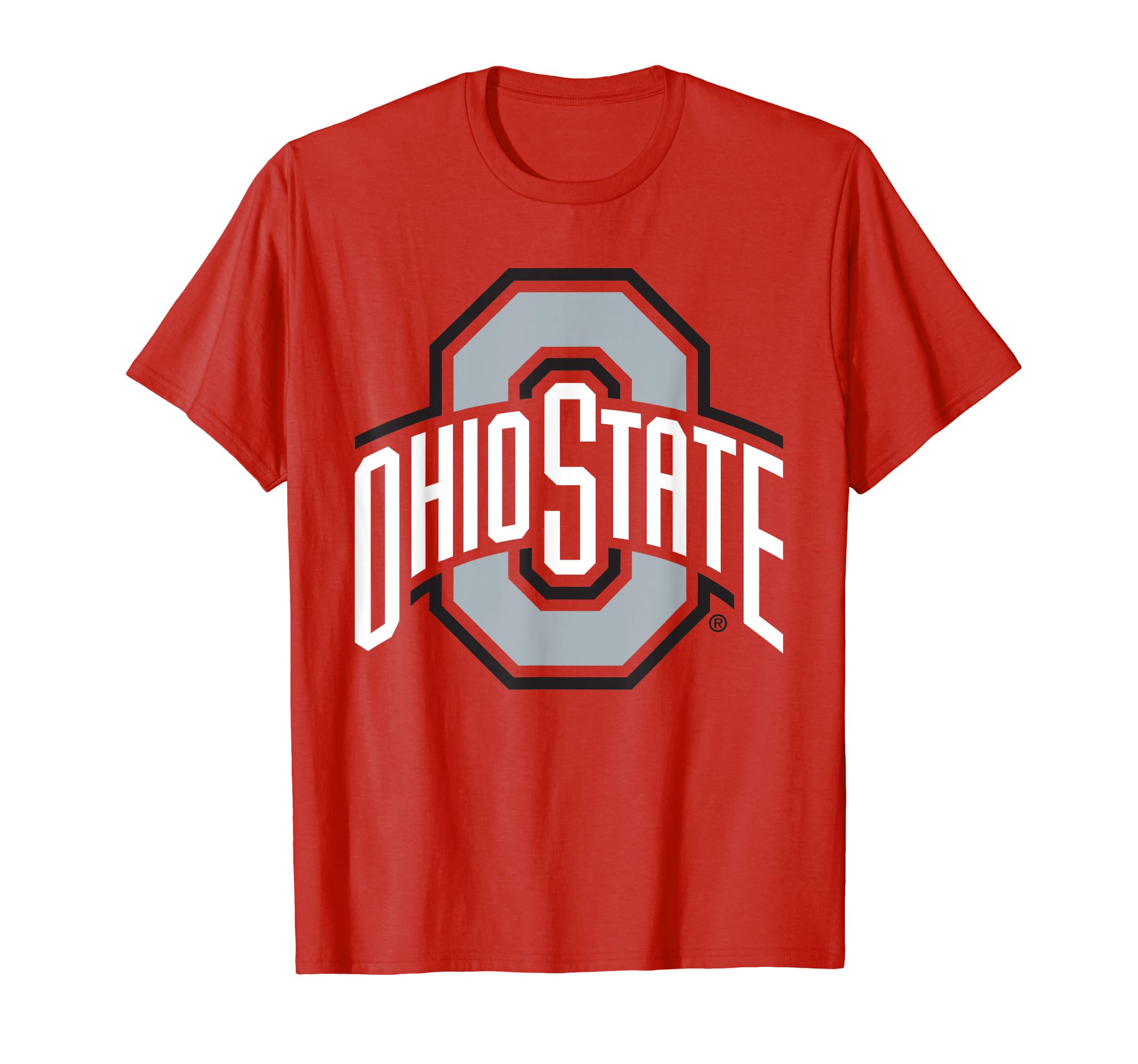 Ohio State Buckeyes Mens Icon Logo Officially Licensed Red T-Shirt