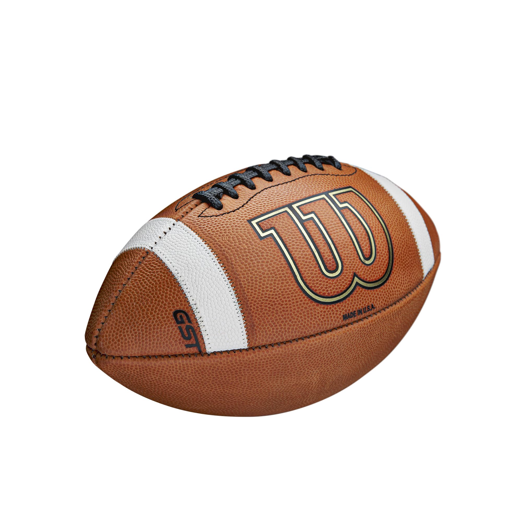 WILSON GST1003 Leather Game Football Factory Defect/Blemish - Official Size, Tan