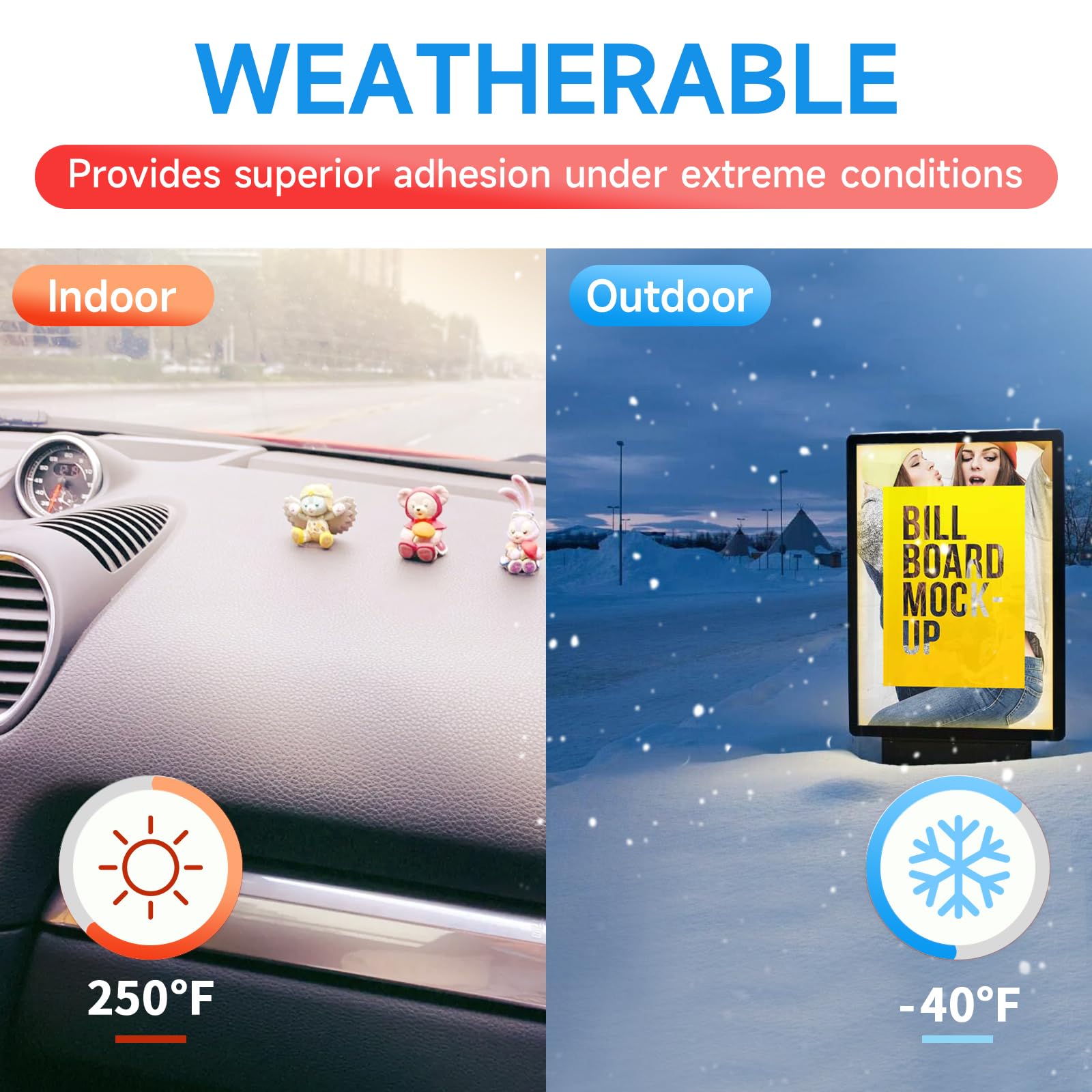 PHIXBEAR Double Sided Tape Heavy Duty 0.6mm, Made of 3M, Strong Foam Adhesive Mounting Tape, Waterproof and High Temp Resistant, Ideal for Home Decor, Car Accessories, Spoilers 1.18 in X 10 FT