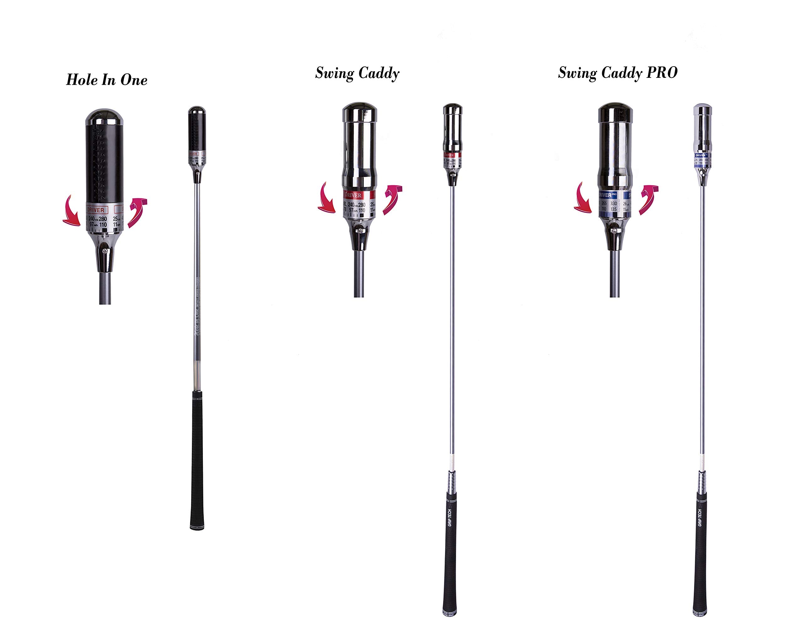 Swing Caddy: Golf Swing Trainer Patented for Distance, Rhythm, Tempo, Accuracy & Warmup