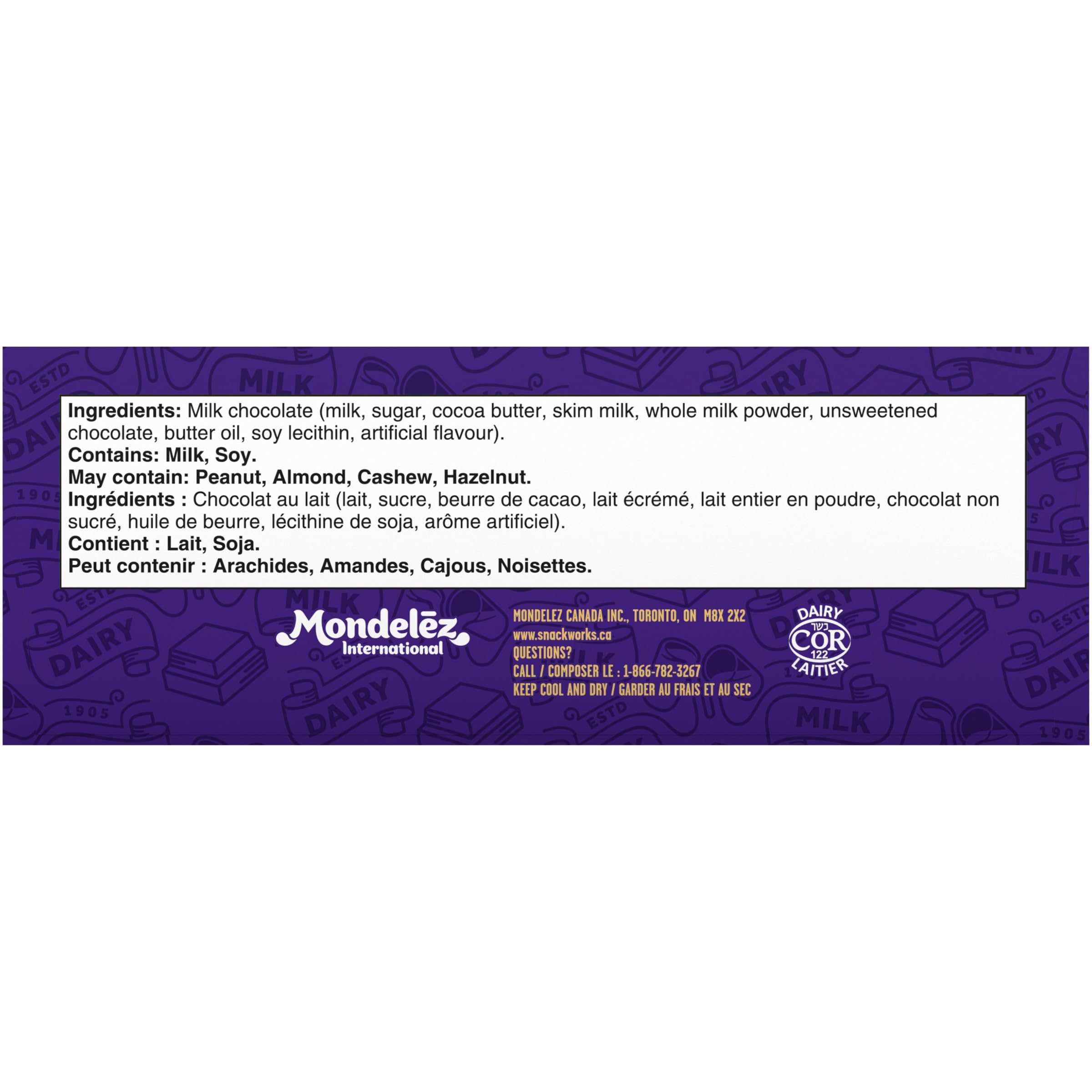 Cadbury Cholocate Bar, Regular Size 42g/Bar (Dairy Milk Milk Chocolate, 24 Packs)