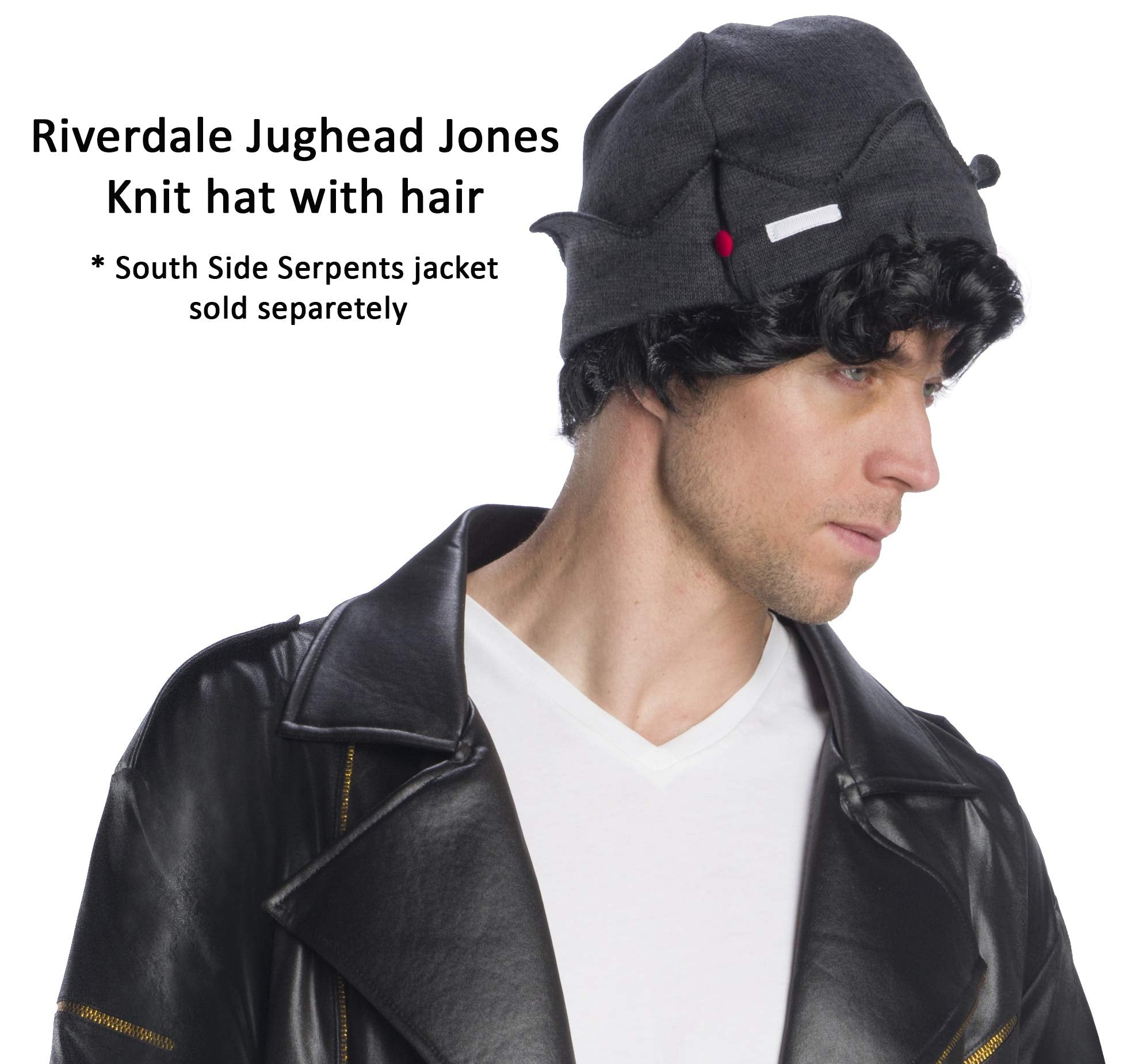 Rubie's Adult Riverdale Jughead Jones Knitted Cap, As Shown, One Size