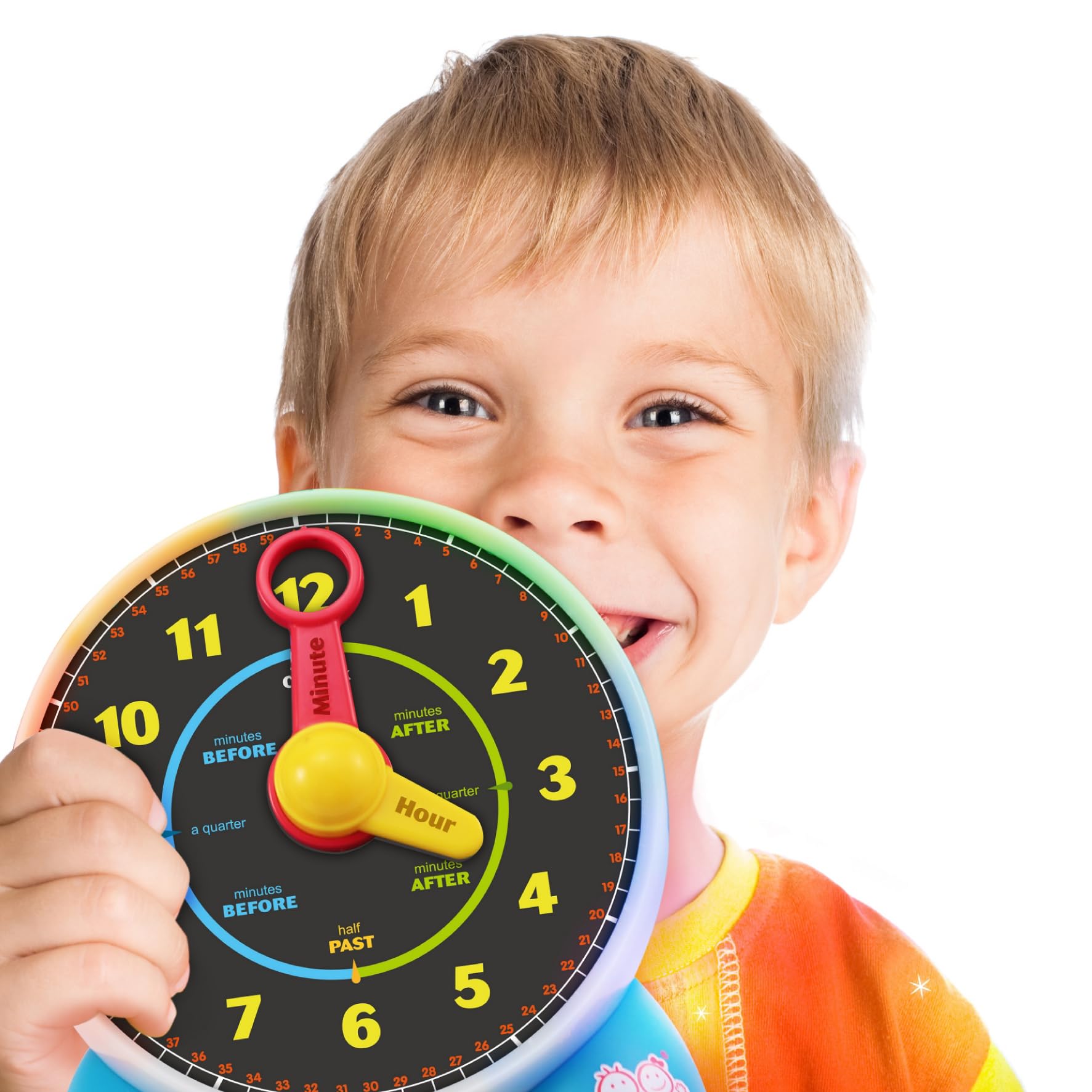 BEST LEARNING Learning Clock - Educational Talking Learn to Tell Time Teaching Toy with Quiz and Music Sleep Mode - Toddlers & Kids Ages 3, 4, 5, 6 Years Old Boy and Girl Birthday Present