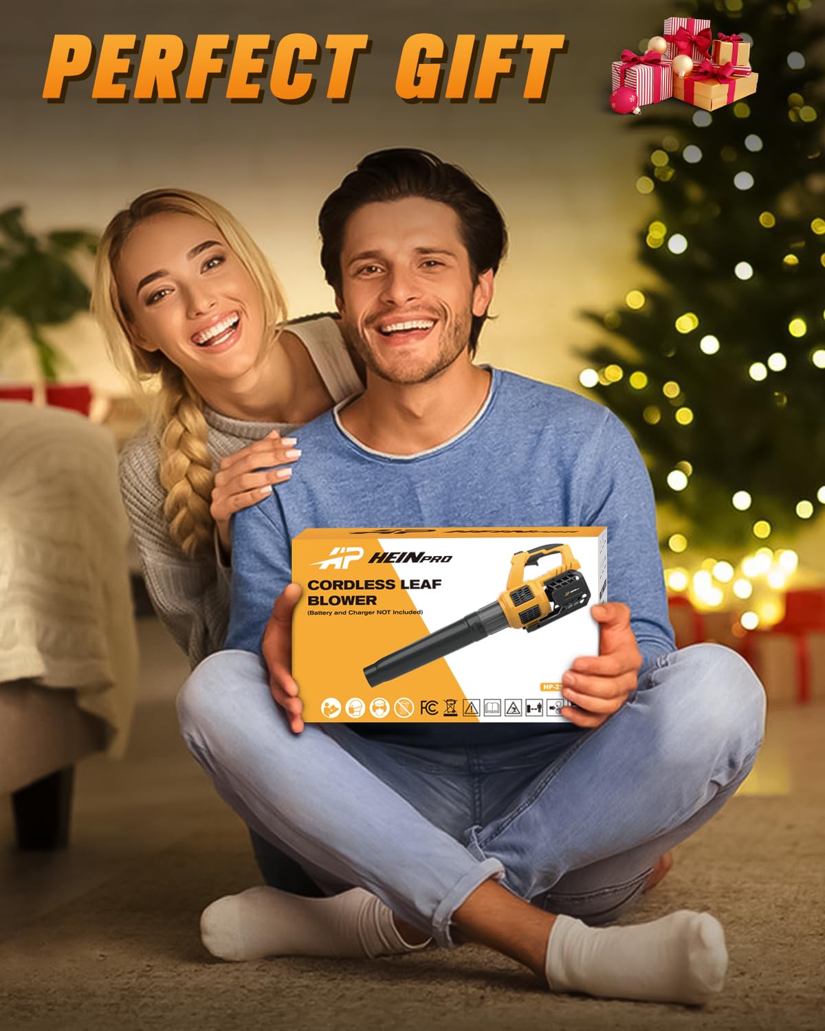 HEINPRO Cordless Leaf Blower Compatible with Dewalt 20V Max Battery(No Battery) 400CFM Electric Leaf Blower Cordless, Variable Speed, Turbo Mode, Battery Powered Leaf Blowers for Lawn Care,Yard