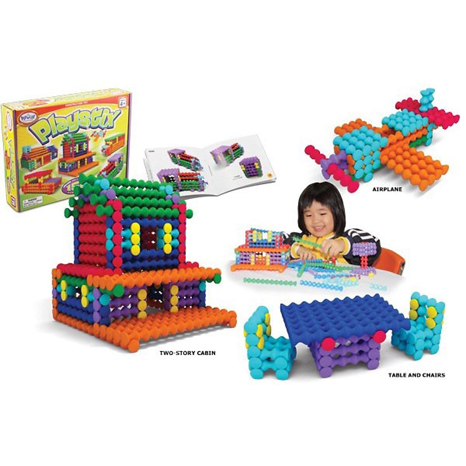 Playstix Construction Toy Building Blocks Set 150 Piece STEM Kit