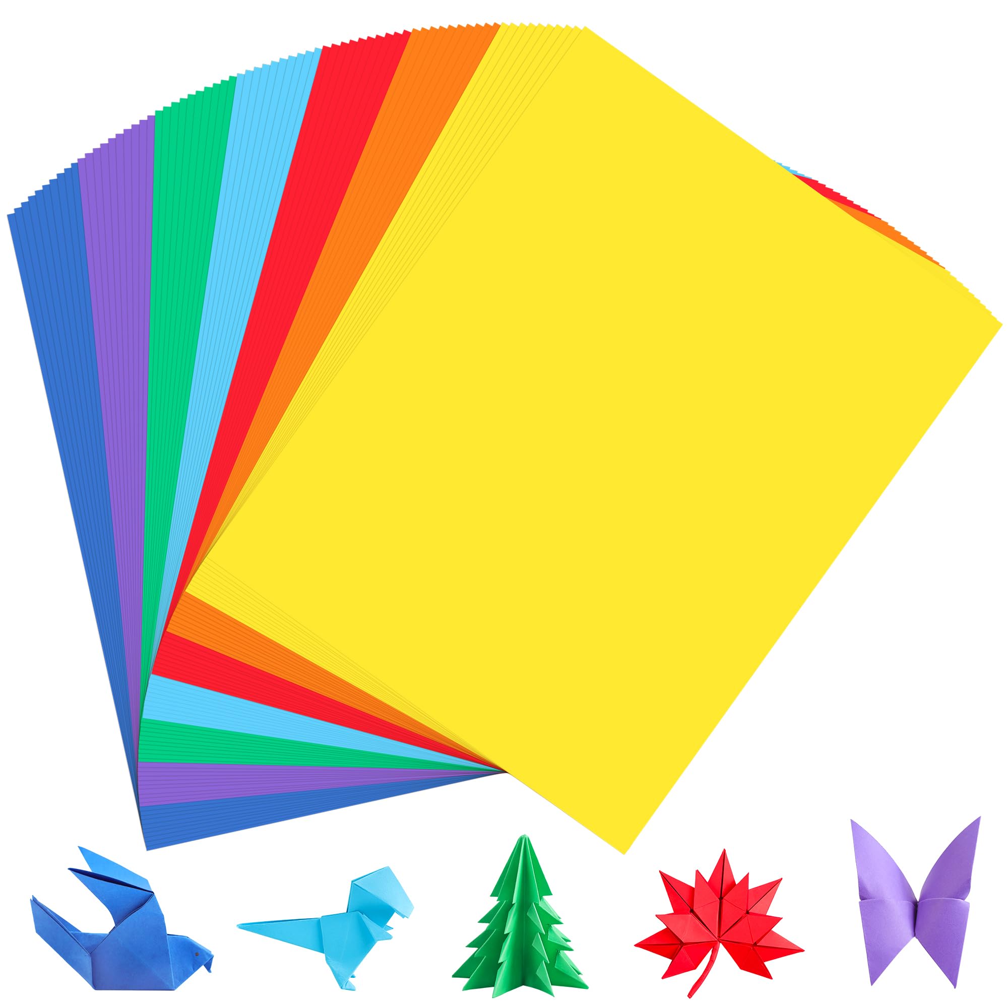 70 Sheets Colored Cardstock -7 Colors 8.5 x 11 inch Art Crafts Construction 65Ib/180g Thick Card Stock for Printer, DIY Cards Making, Scrapbooking UAP01