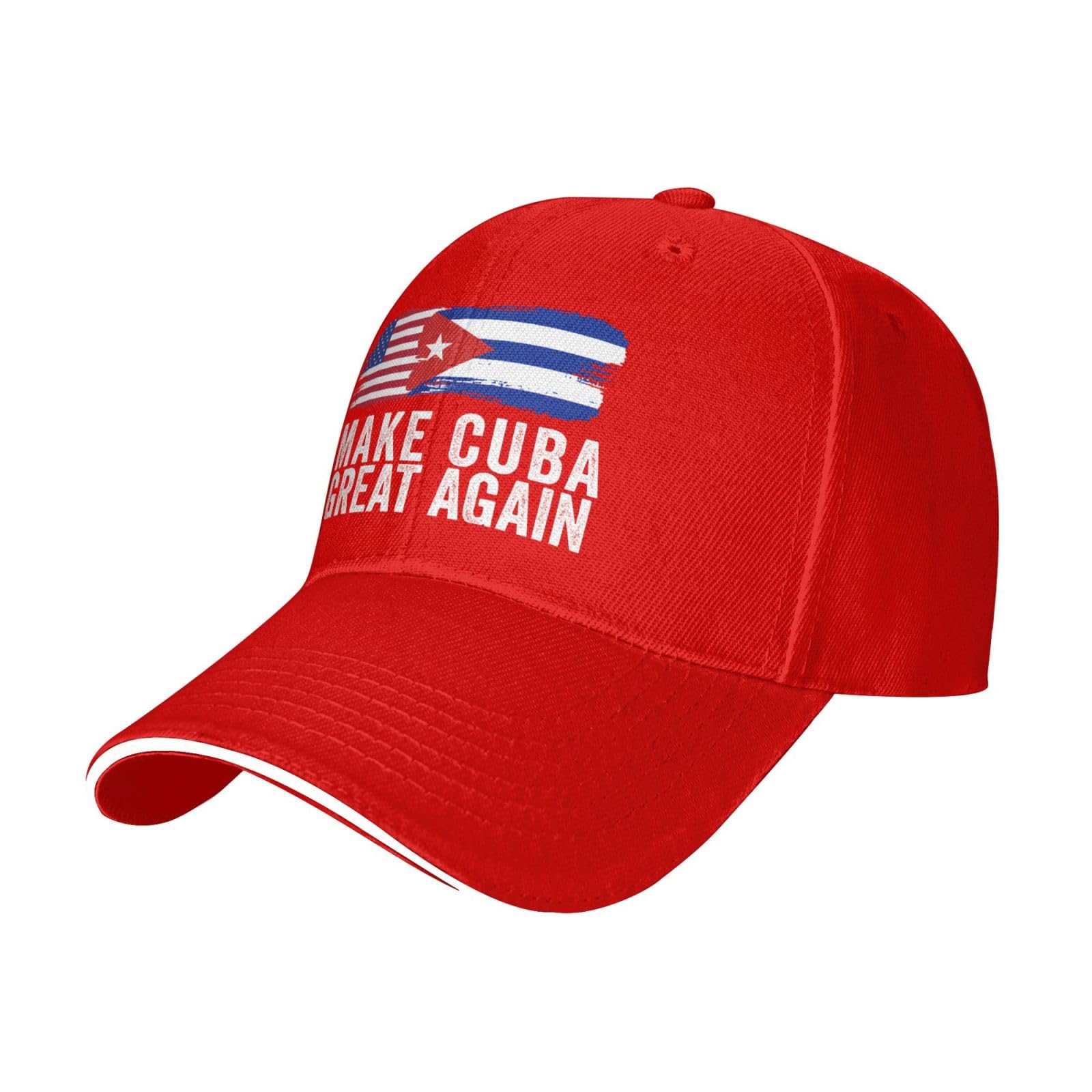 Antaa Make Cuba Great Again hat Cuban Flag Baseball Cap Red