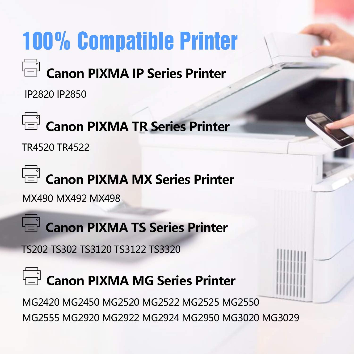 CMTOP Compatible Ink Cartridge Replacement for Canon Ink Cartridges 245 and 246, for Canon PIXMA MG2522 MG2520 MX490 MX492 MG2920 MG2922 IP2820 TS3122 MG2420 MG2922 Printer, 1 Black+1 Tri-Color