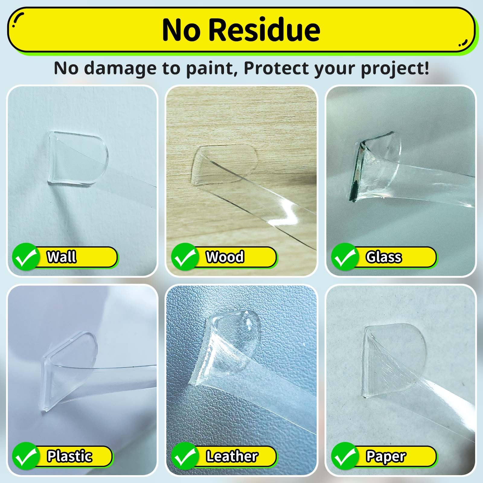 PHIXBEAR Upgraded Mounting Putty with Pull Tab, Removable Museum Tape Sticky Double Sided Adhesive Dots No Trace for Poster, 182 Pcs 0.6" x 1.38"