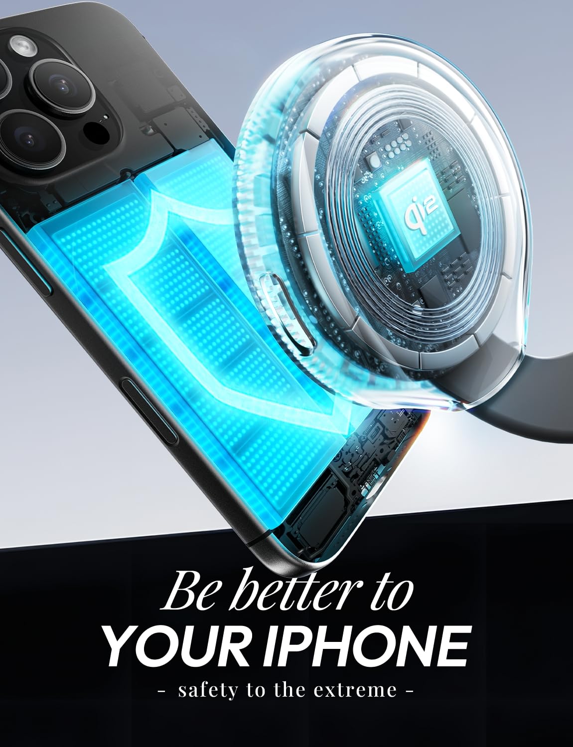 LISEN 25W QI2 Magsafe Charger Stand Cube, 3 in 1 Charging Station Apple, MagGo Travel Charger for Multiple Devices for iPhone AirPods Apple Watch (30W Charger Included) (Black)