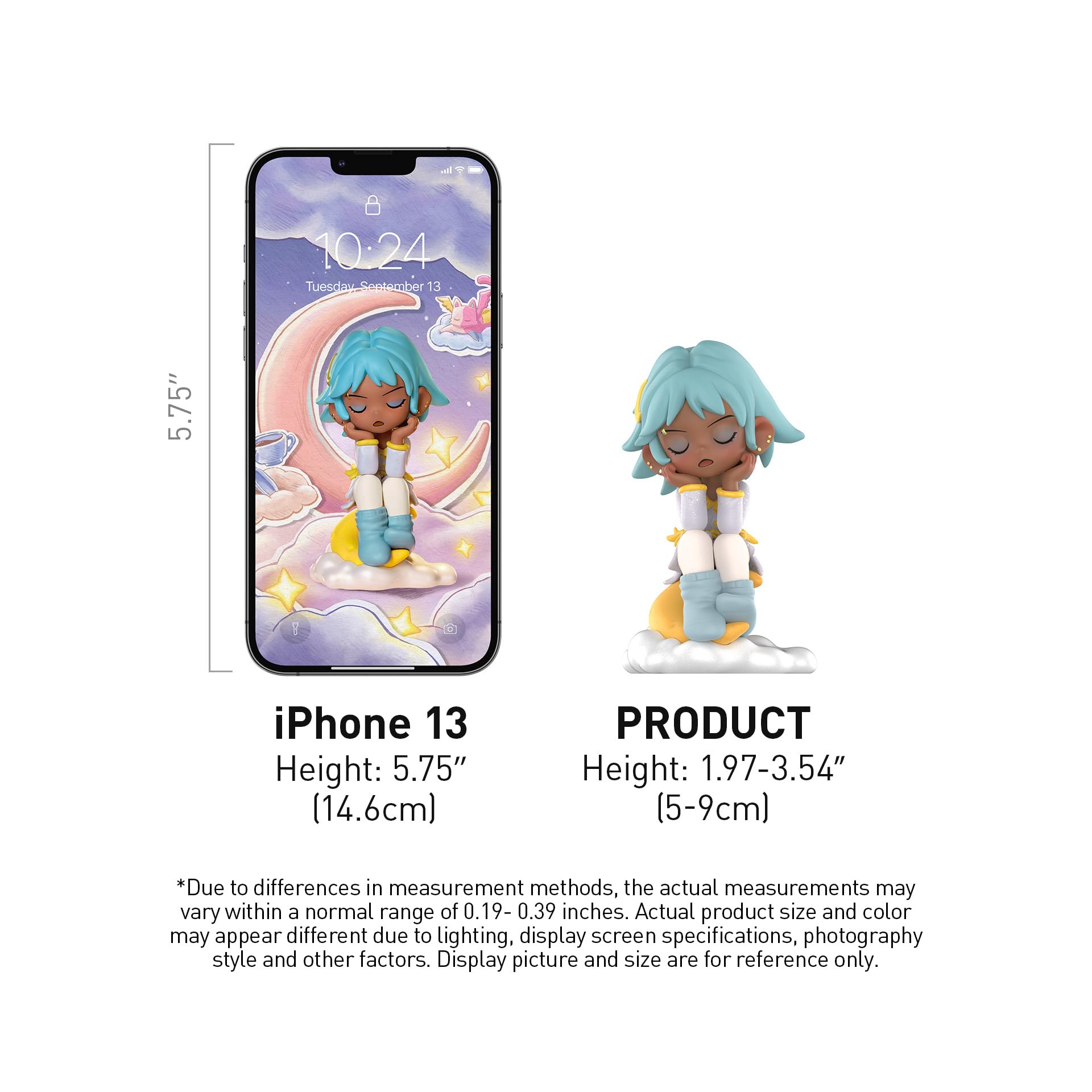 POP MART Lil Peach Riot Sleepover Series Blind Box Figures, Random Design Action Figures Collectible Toys Home Decorations, Holiday Birthday Gifts for Girls and Boys, Single Box