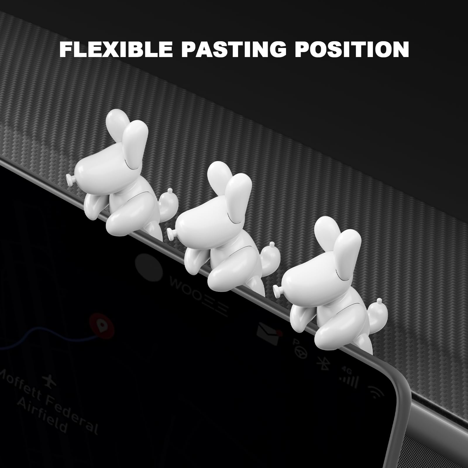 KUNIST for Tesla Model Y 2026 Dog Mode Mini Screen Decoration Ornament Funny Decors Compatible with 2017-2026 Tesla Modle 3 and New Modle Y Juniper Interior Accessories (Gift Box)