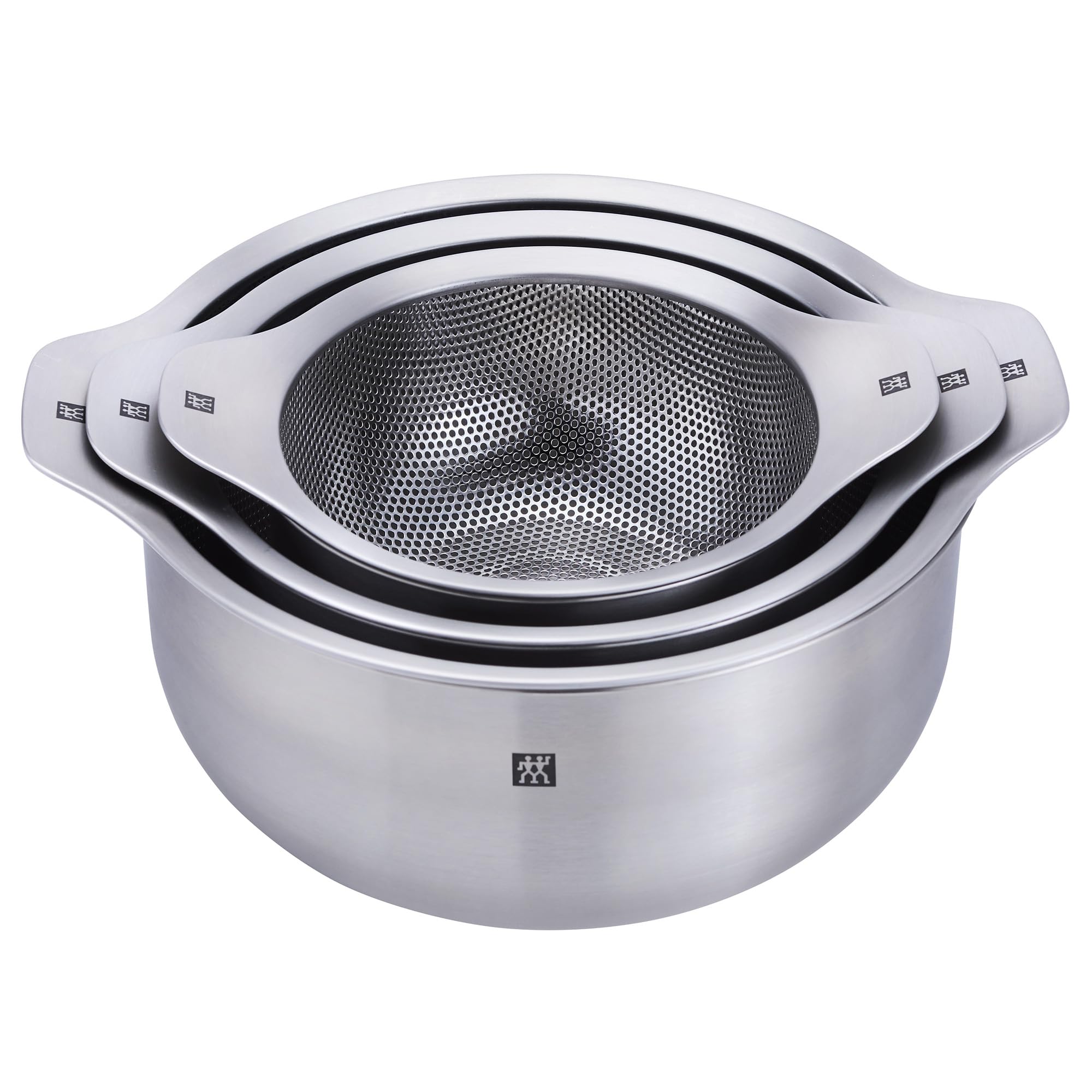 ZWILLING Prep 6-pc Brushed Stainless Steels Nesting Bowls & Strainers Set