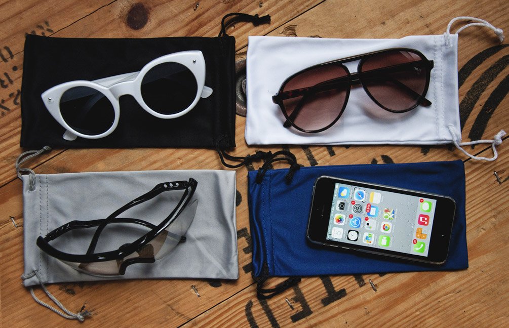 THE BIRCH & CO. BRAND 4X Microfiber Sunglasses Glasses Gadgets Cleaning & Storage Pouch