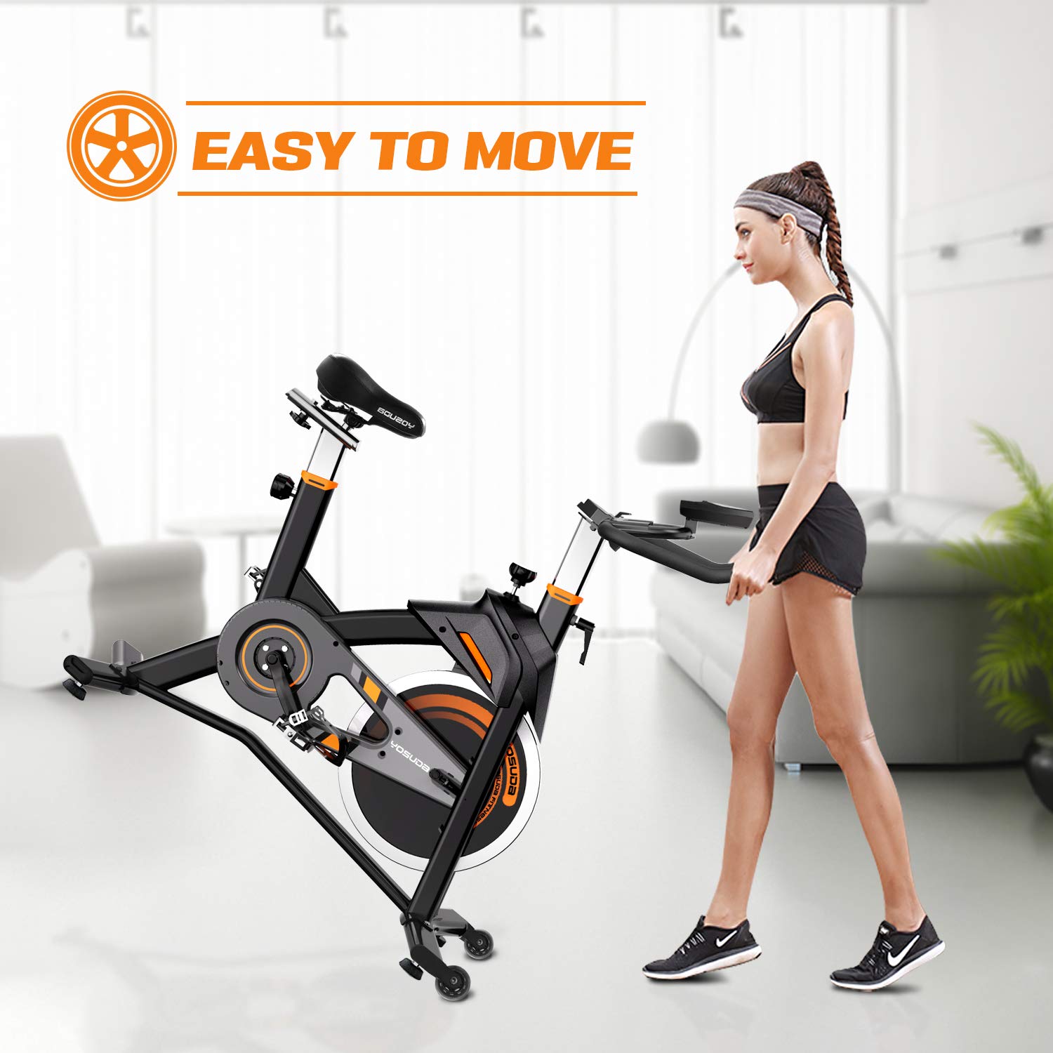 YOSUDA Light Commercial Exercise Bike for Home Magnetic Exercise Bike Stationary 350LB Capacity, Exercise Bike with Bluetooth, Indoor Cycling Bike with Tablet Mount & Comfortable Seat Cushion