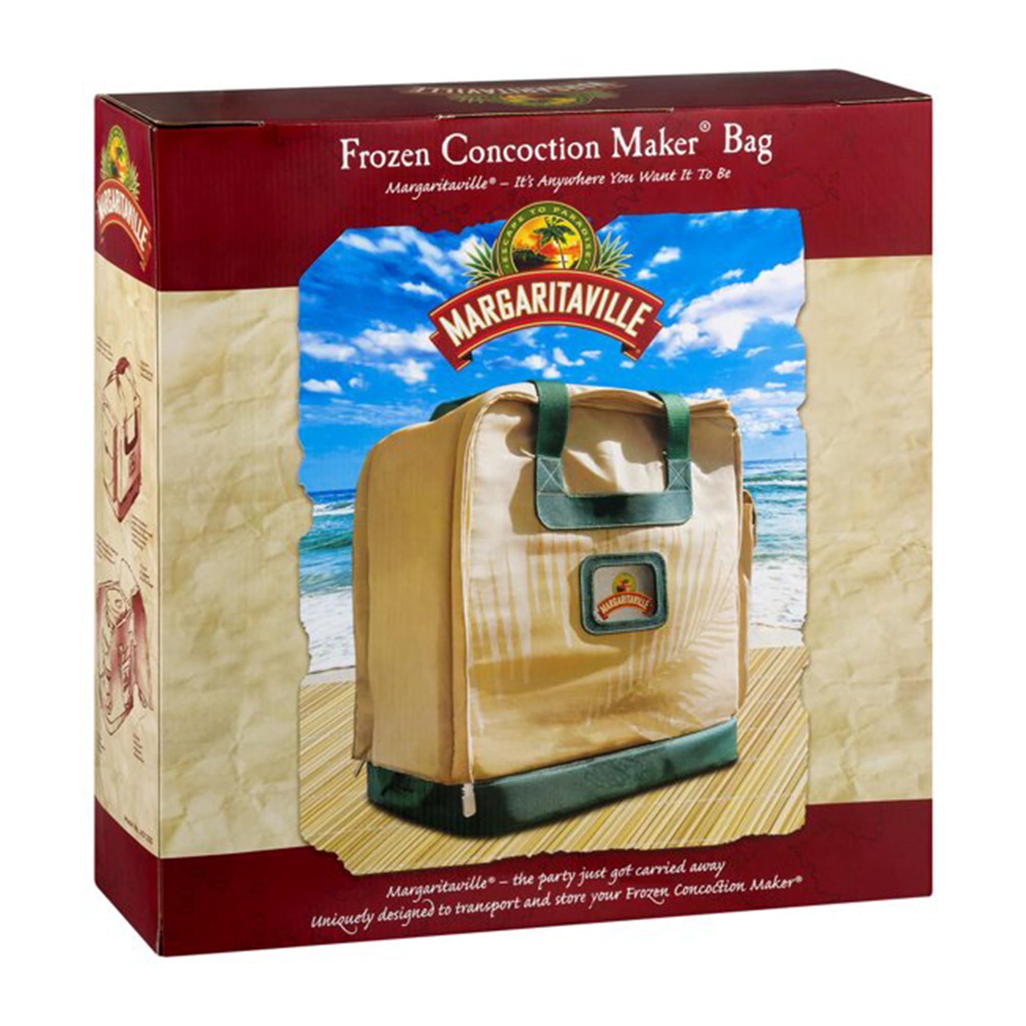Margaritaville AD1200 Universally Durable Double Stitched Waterproof Canvas Travel Bag for Large Mixers and Concoction Makers