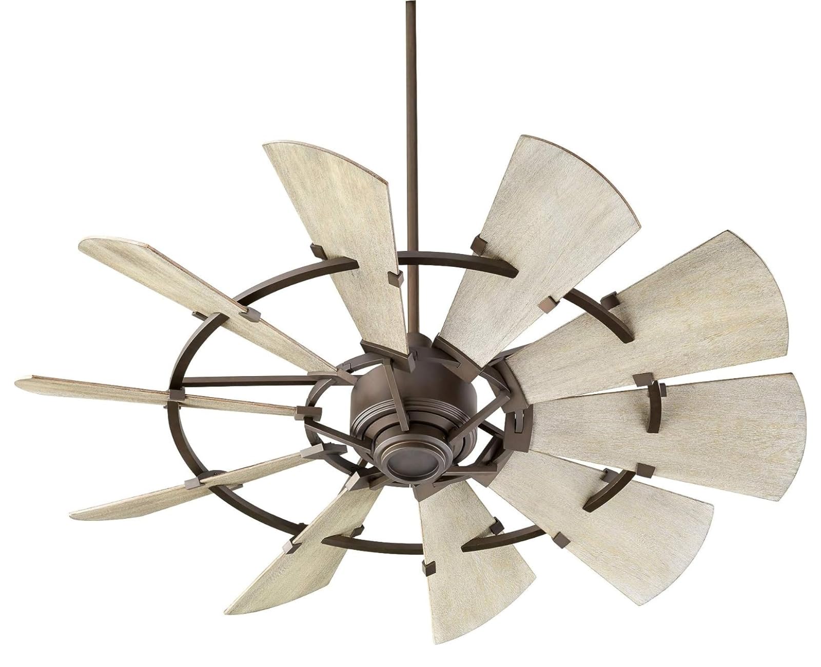 Quorum 95210-86 Restoration 52``Ceiling Fan from Windmill Collection in Bronze/Dark Finish,