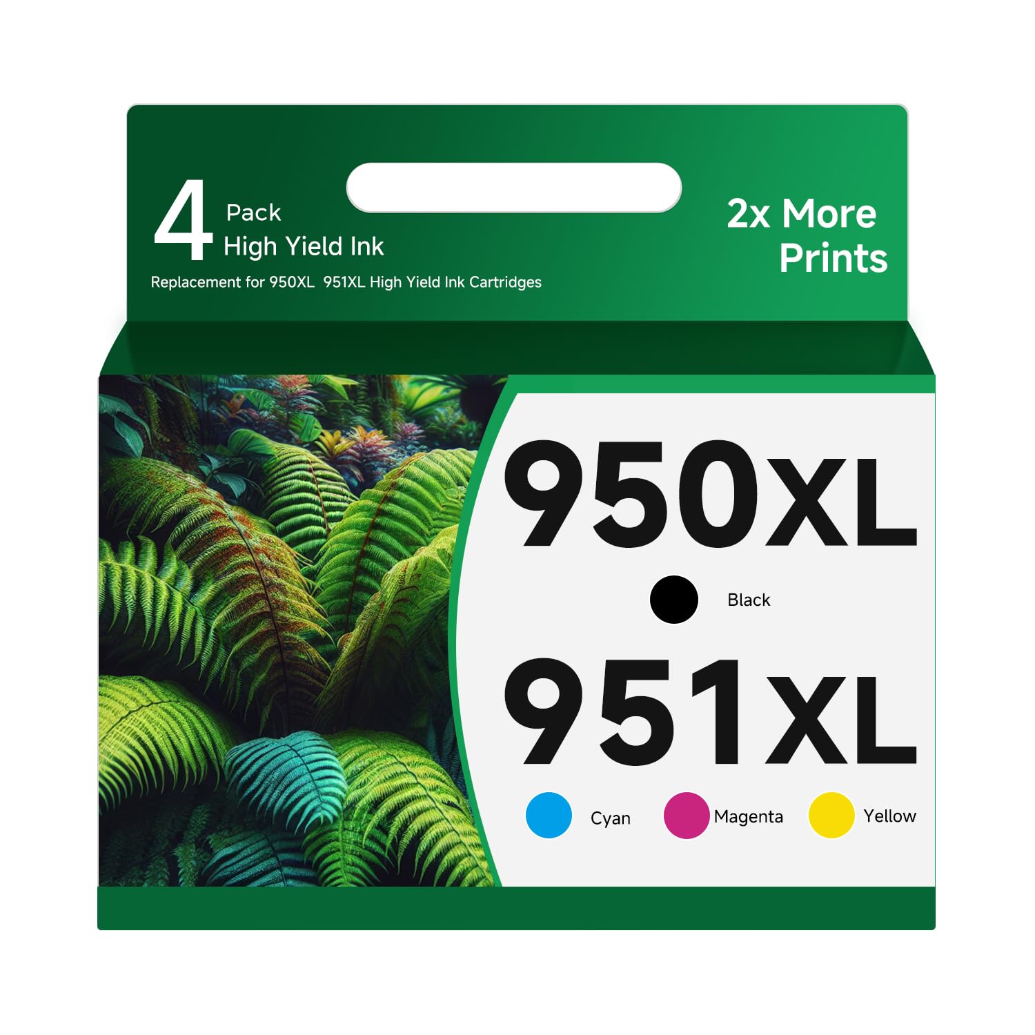 Ankink Compatible Ink Cartridges Replacement for HP 950XL 951XL (950 951 XL Black Cyan Magenta Yellow 4 Combo Packs) for OfficeJet Pro 8600 8610 8615 8620 8625 8630 8640 8660 8100 276dw 251dw Printer
