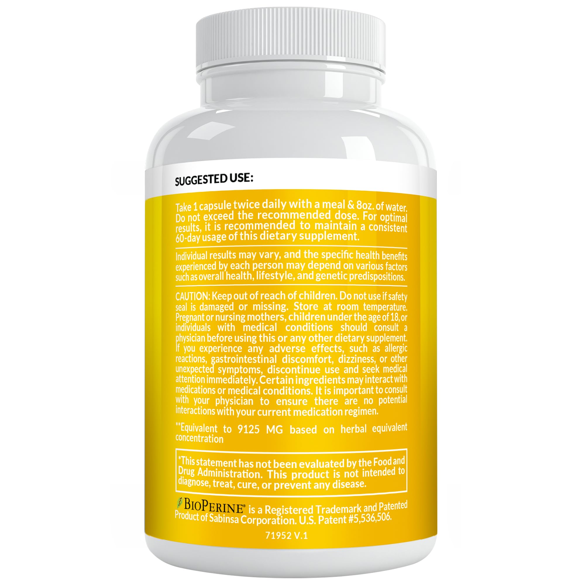 19-in-1 Peruvian Maca Root Capsules - 9125 mg Ashwagandha Supplements with Maca Fenugreek & Ginseng (120 Capsules), Pack of 2