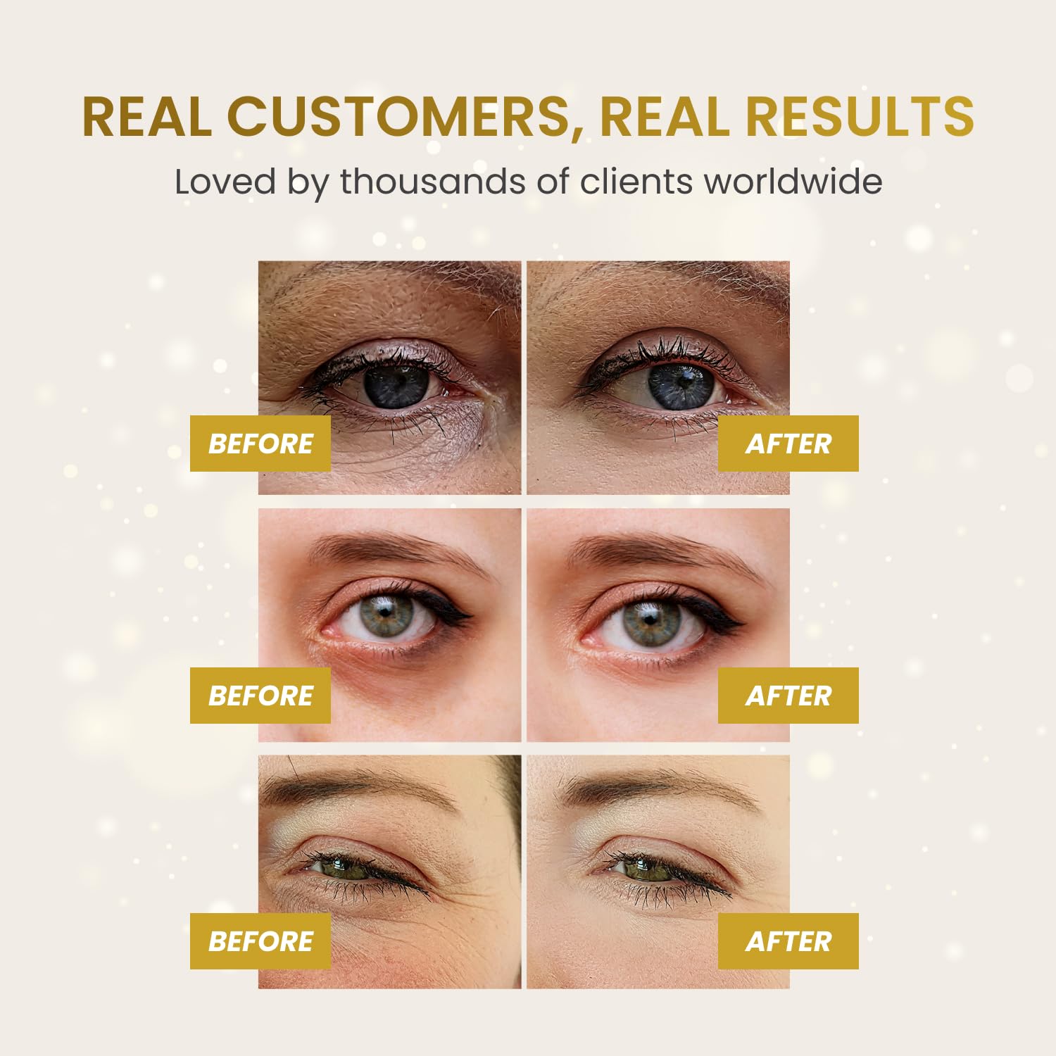 PLANTIFIQUE Gold Under Eye Patches for Puffy Eyes and Dark Circles 20 Pairs Under Eye Masks for Dark Circles and Puffiness Eye Gels with Collagen & Caffeine Anti Aging Gold Eye Mask Skincare