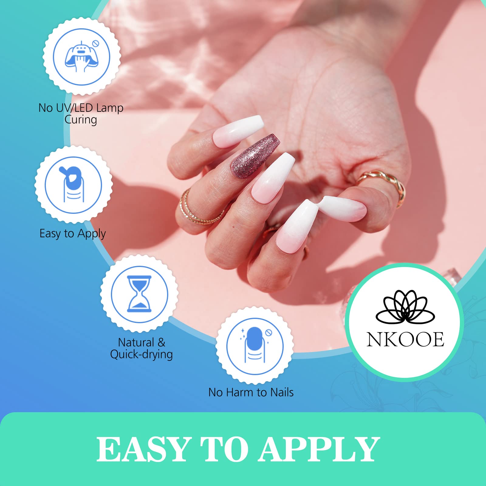 NKOOE 36 Colors Acrylic Nail Powder Set (10g/0.35oz Jars), Quick-Dry, Odorless, Non-Toxic, Easy-to-Blend, Ideal for DIY Nail Art & Salon Professionals - Perfect Gift for Nail Enthusiasts