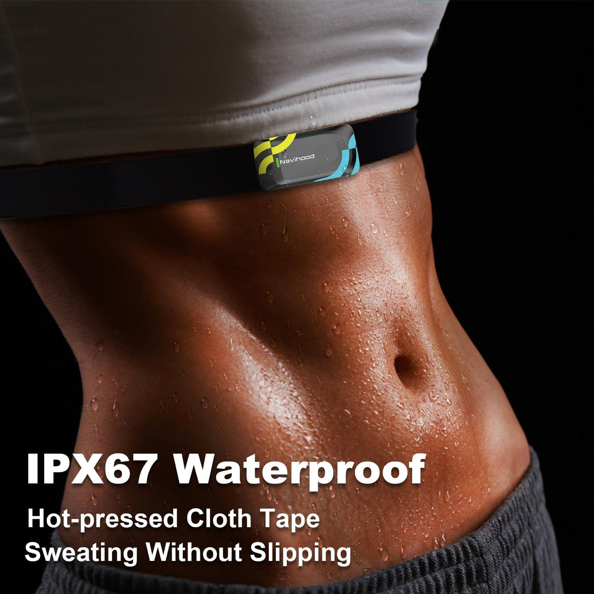 MEILAN Navihood A3 Heart Rate Monitor Chest Strap, ANT+ Bluetooth HR Sensor Waterproof HRM for Cycling Running, Compatible with iOS/Android APPs
