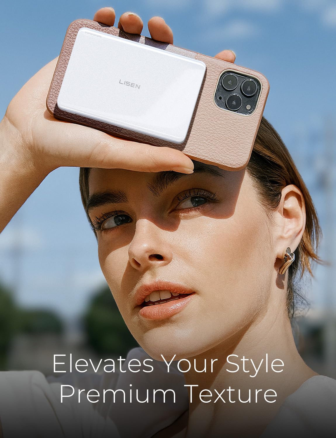 LISEN 0.3‘’ Ultra Slim MagSafe Portable Charger,5000mAh Wireless Card Slim MagSafe Battery Pack iPhone 17 Air Accessories,Magnetic Power Bank for iPhone 17 Pro Max Plus Air/16/15/14/13/12,Pearl