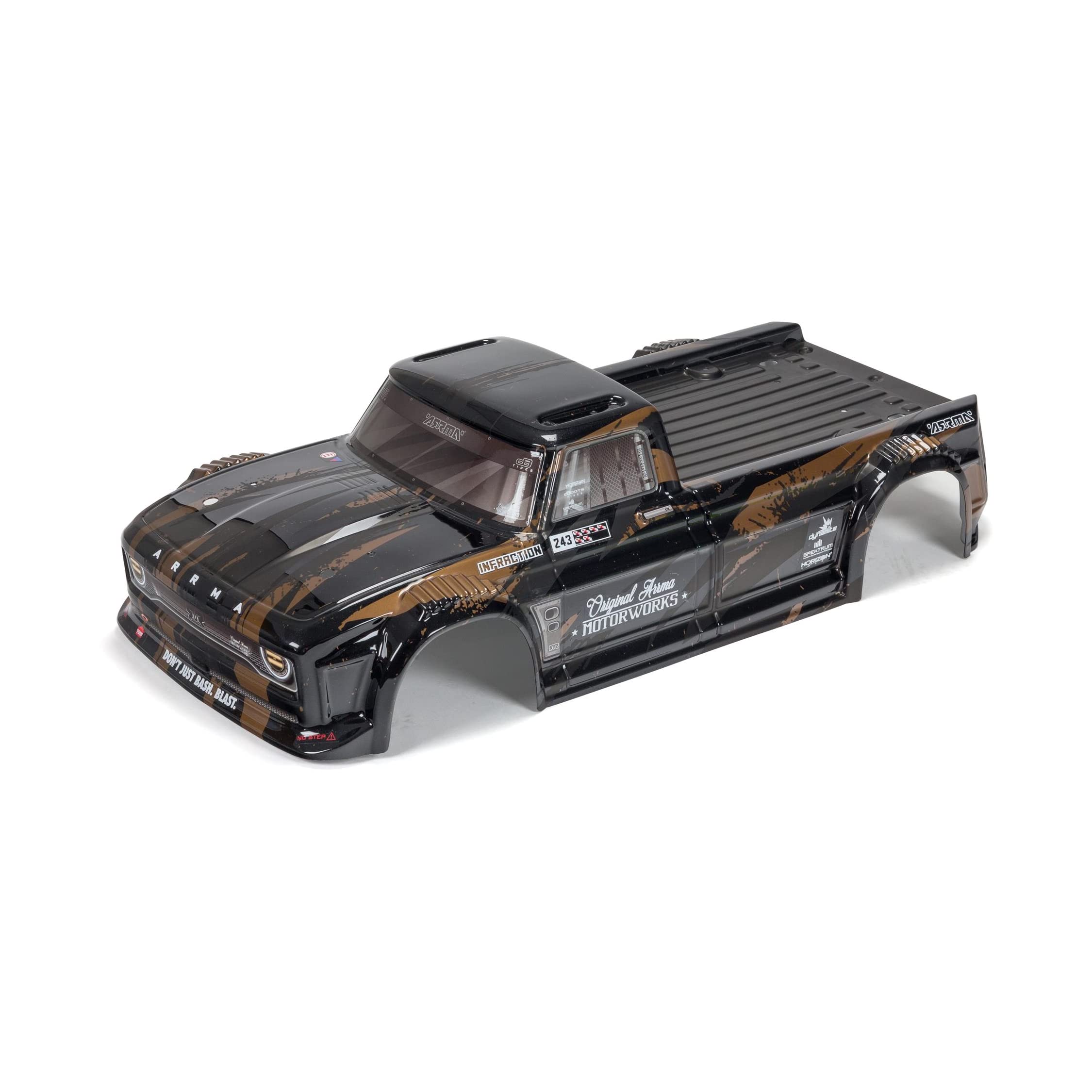 ARRMA 1/8 Finished Body, Black/Gold: Infraction, ARA414007