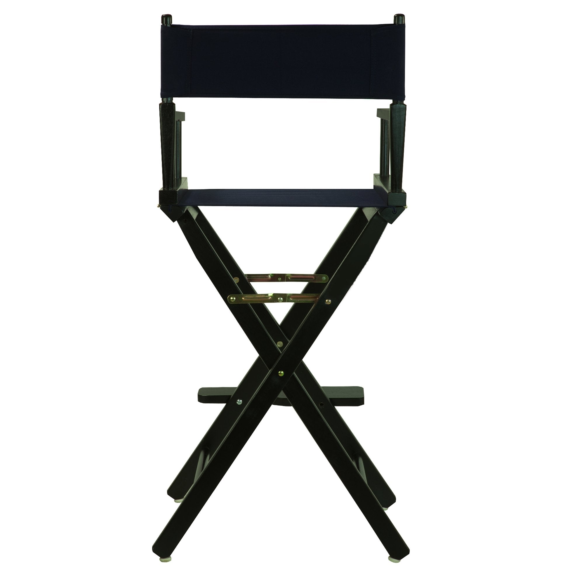 Casual Home 30" Director's Chair Black Frame-with Navy Canvas, Bar Height