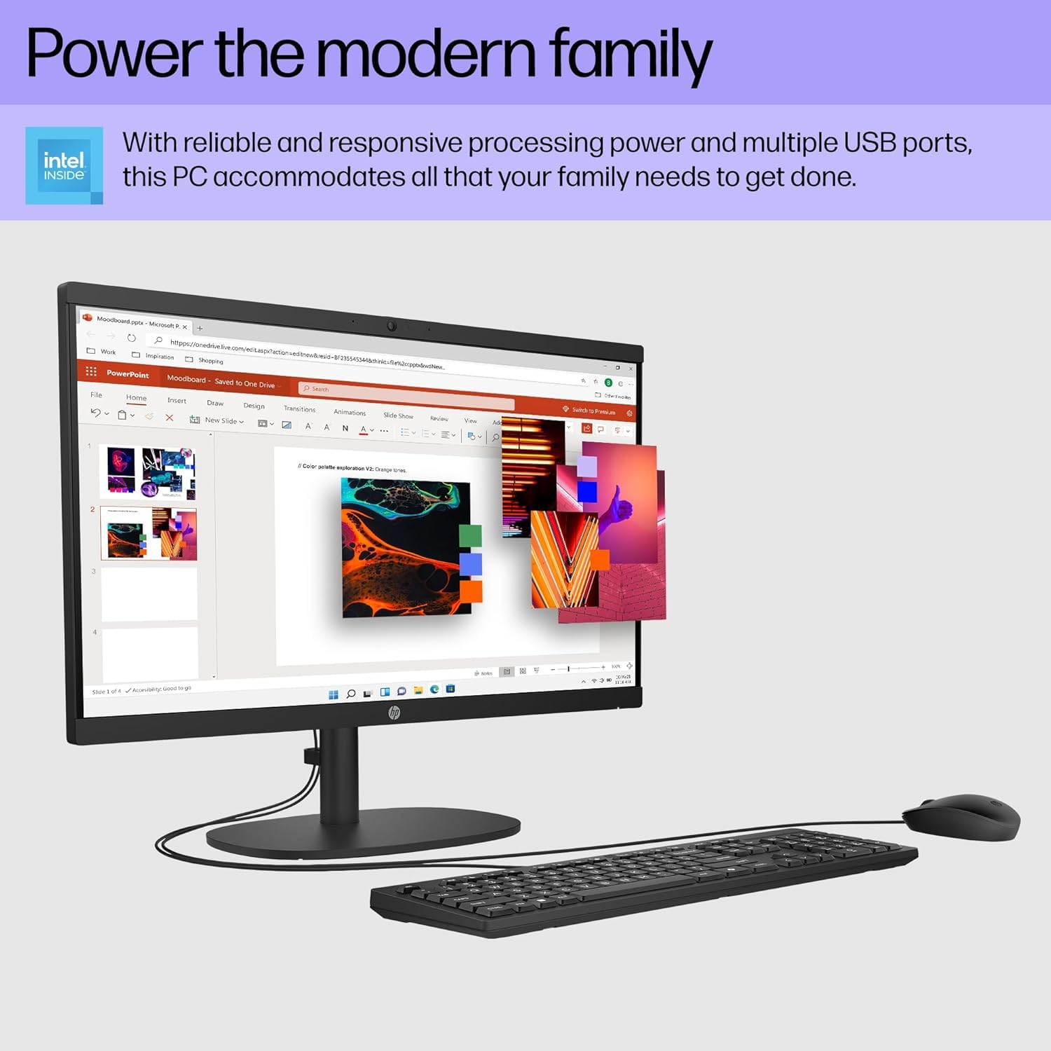 HP 2025 22" FHD All-in-One Desktop Computer • The New Version for Everyday Use • Latest 13th Gen Intel Quad-Core CPU • 8GB DDR5 • 128GB Storage • HDMI • Type-C • Wi-Fi • HD Webcam • Win11 Pro • Black